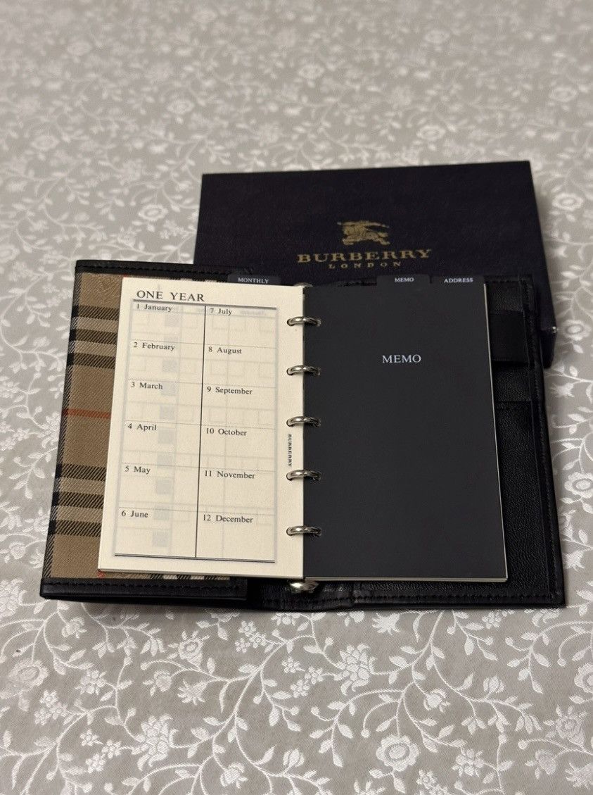 Burberry × Vintage 00’s Burberry London Nova-Check Gabardine Notebook Size ONE SIZE - 8 Thumbnail