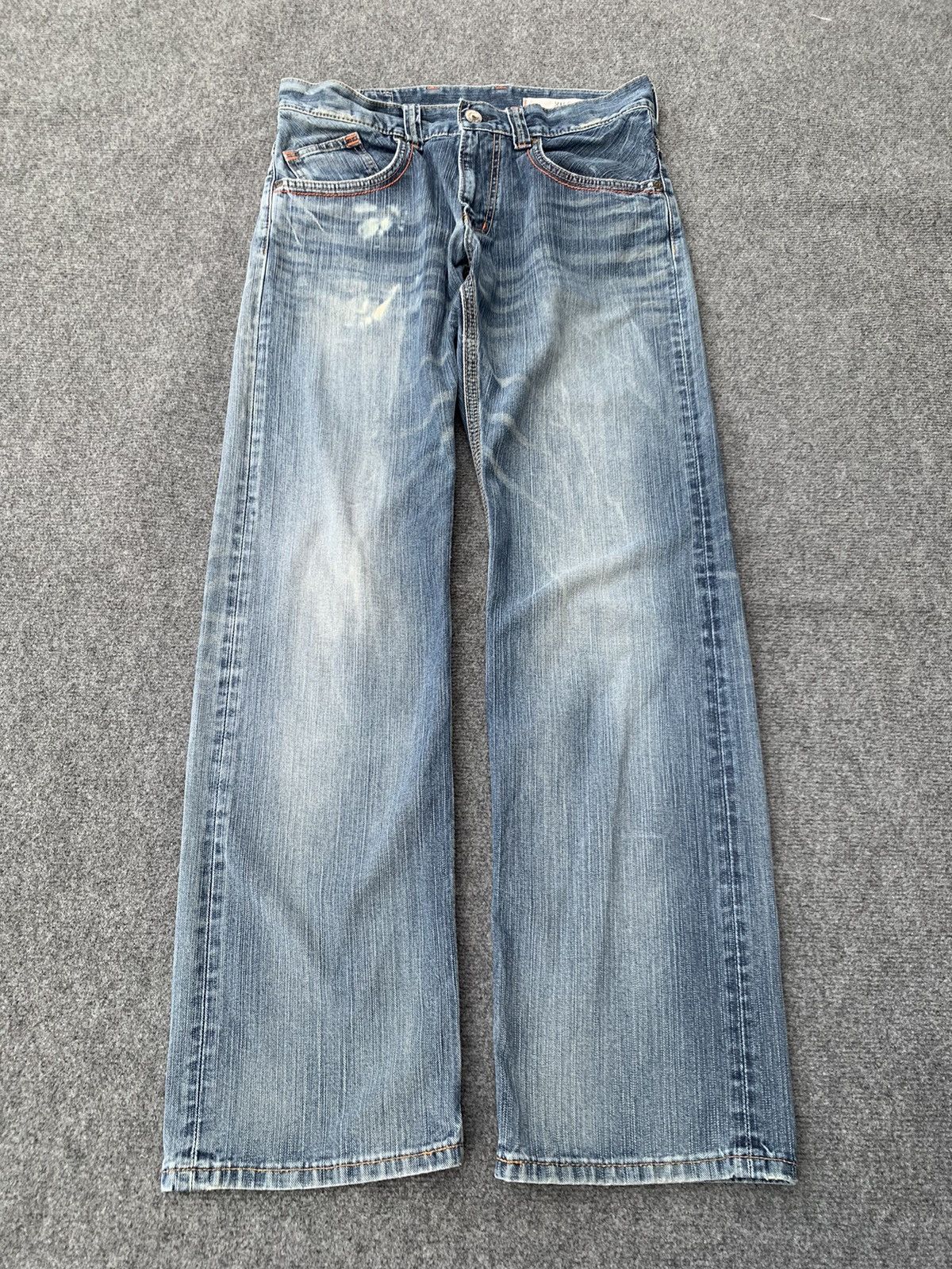 Edwin Edwin Vintage Faded Straight Fit Japanese Denim Jeans Size US 33 - 2 Thumbnail