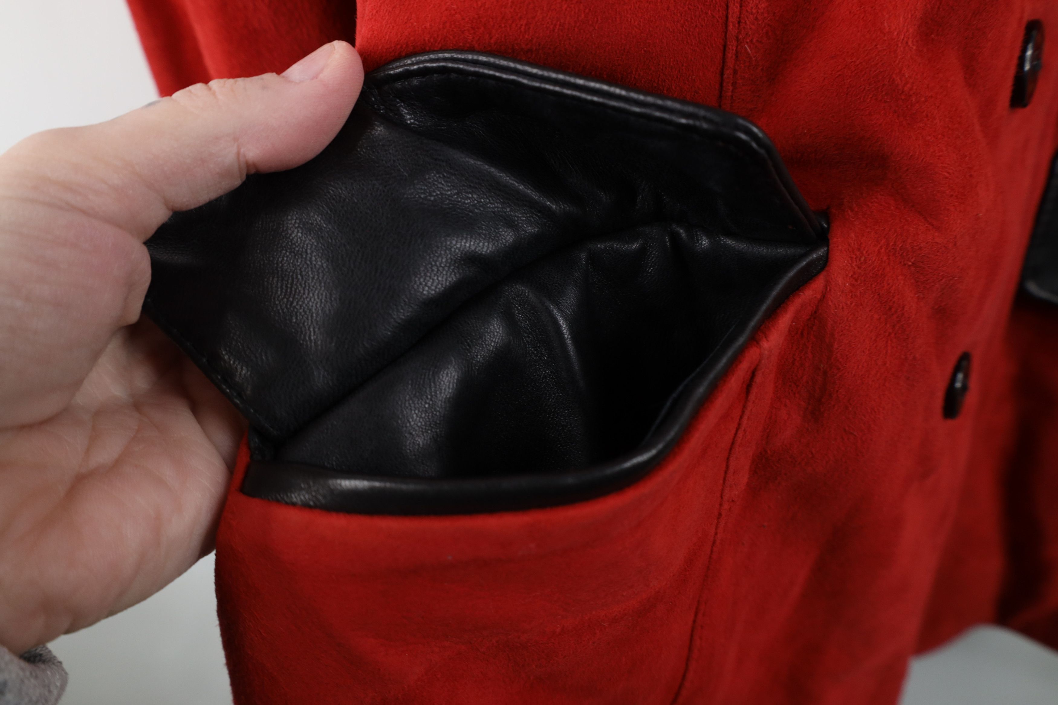 Vintage Vintage 90s Streetwear Lambskin Suede Leather Jacket Coat Size M / US 6-8 / IT 42-44 - 6 Thumbnail