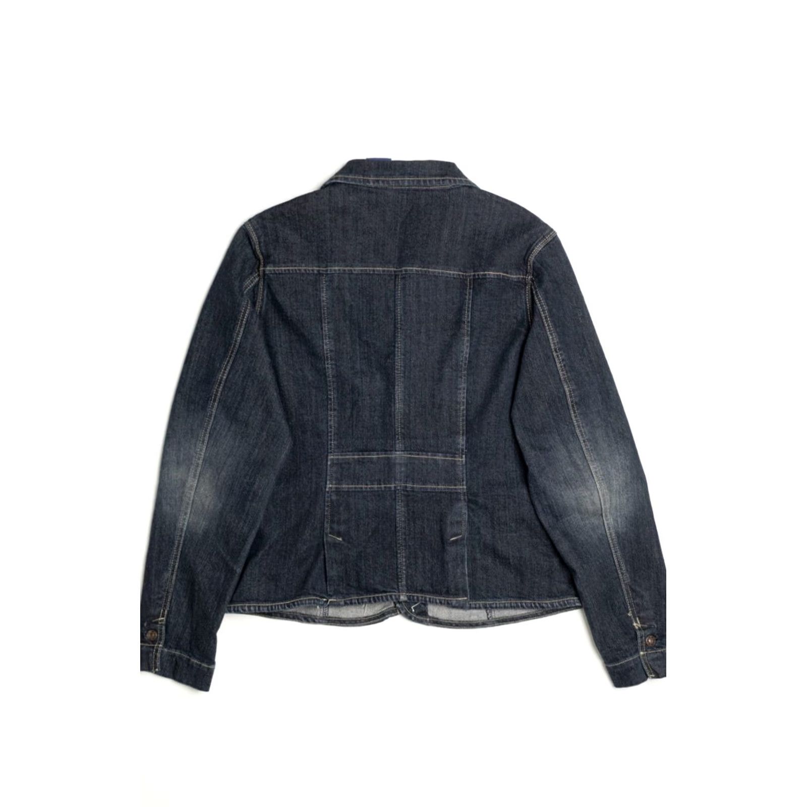 Denime VINTAGE B.U.M. Denim Jacket Dark Blue Embroidered Pockets Large Shirt Adults Mens Size US L / EU 52-54 / 3 - 3 Thumbnail