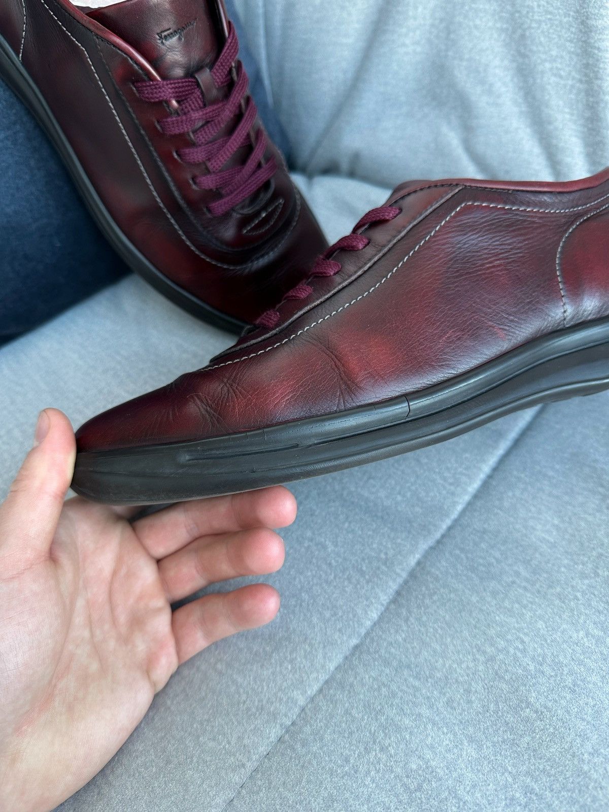 Salvatore Ferragamo Salvatore Ferragamo Leather Shoes Size US 8.5 / EU 41-42 - 14 Thumbnail