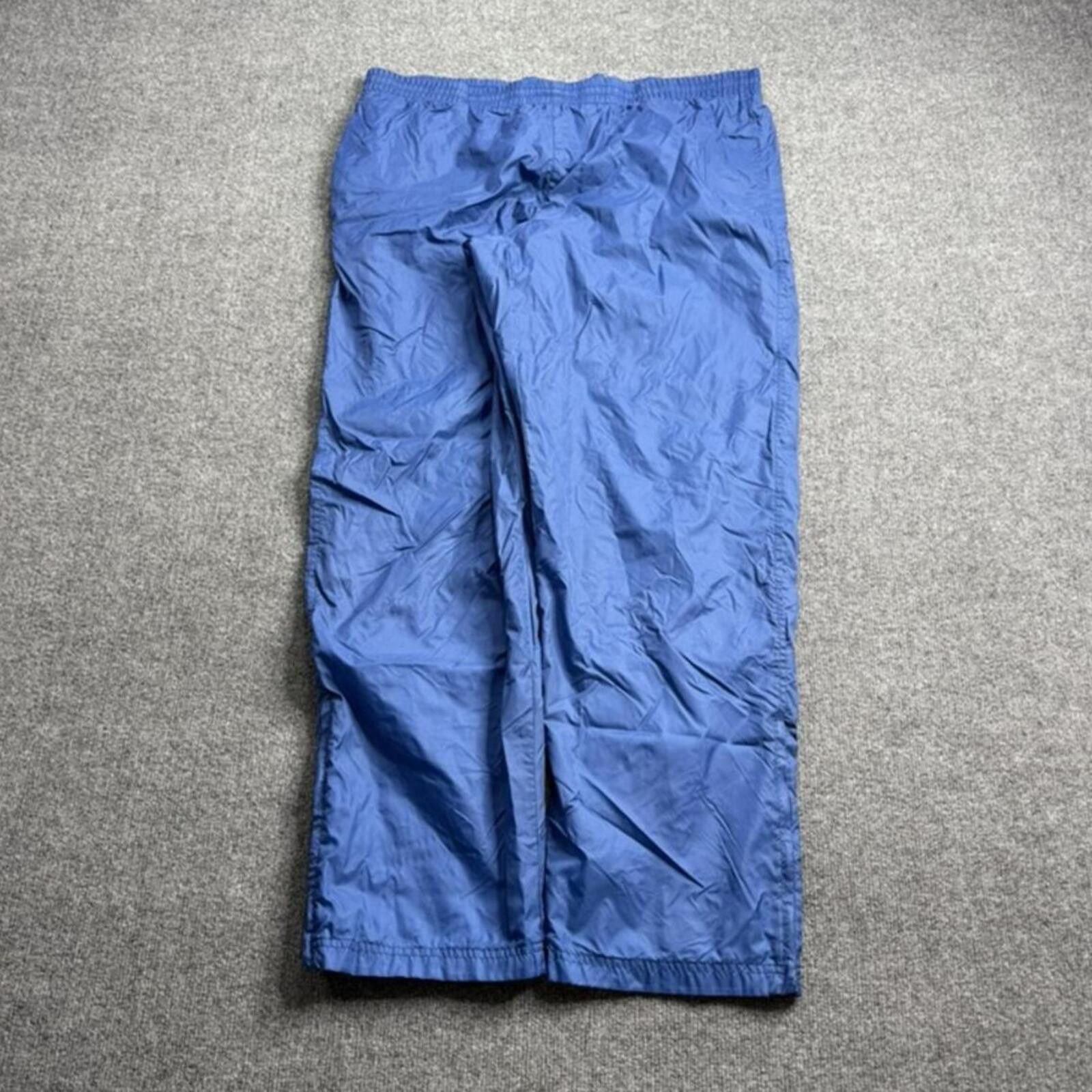 Nike Y2K Nike Baggy Wide Leg Nylon Insulated Trackpants Blue L Size US 34 / EU 50 - 1 Thumbnail