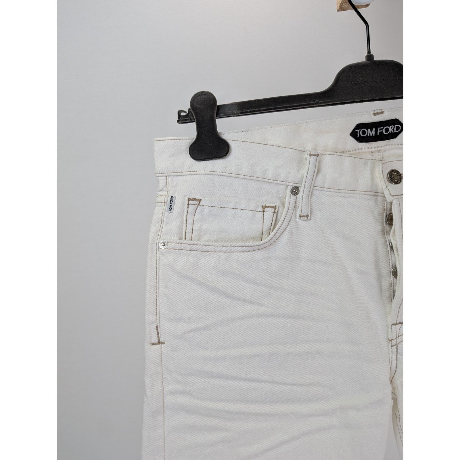 Tom Ford o1rshd1 Denim Slim Jean in White Size US 36 / EU 52 - 7 Thumbnail