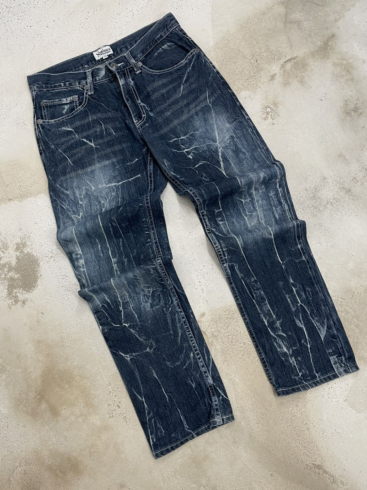 Hysteric Glamour Vintage 90’s Japan Nylaus Clothing Wing Distressed Denim Size US 29 - 2 Thumbnail