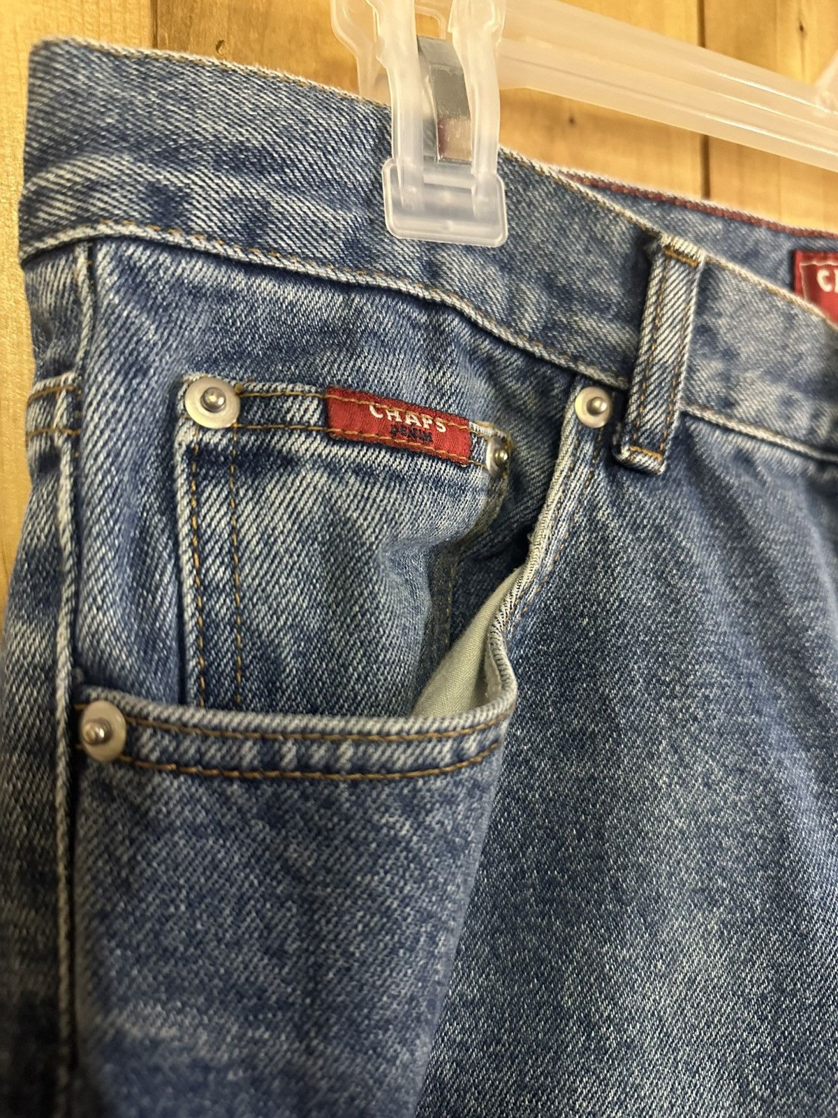 Chaps Vintage 34x30 Chaps Blue Jeans Size US 34 / EU 50 - 3 Thumbnail