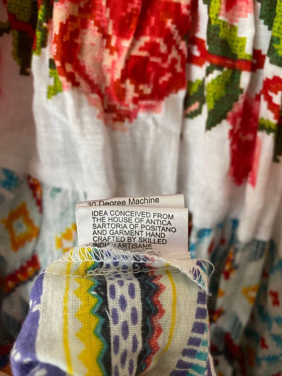 Designer 💙Antica Sartoria by Giacomo Cinque Floral Maxi Dress Size ONE SIZE - 8 Thumbnail