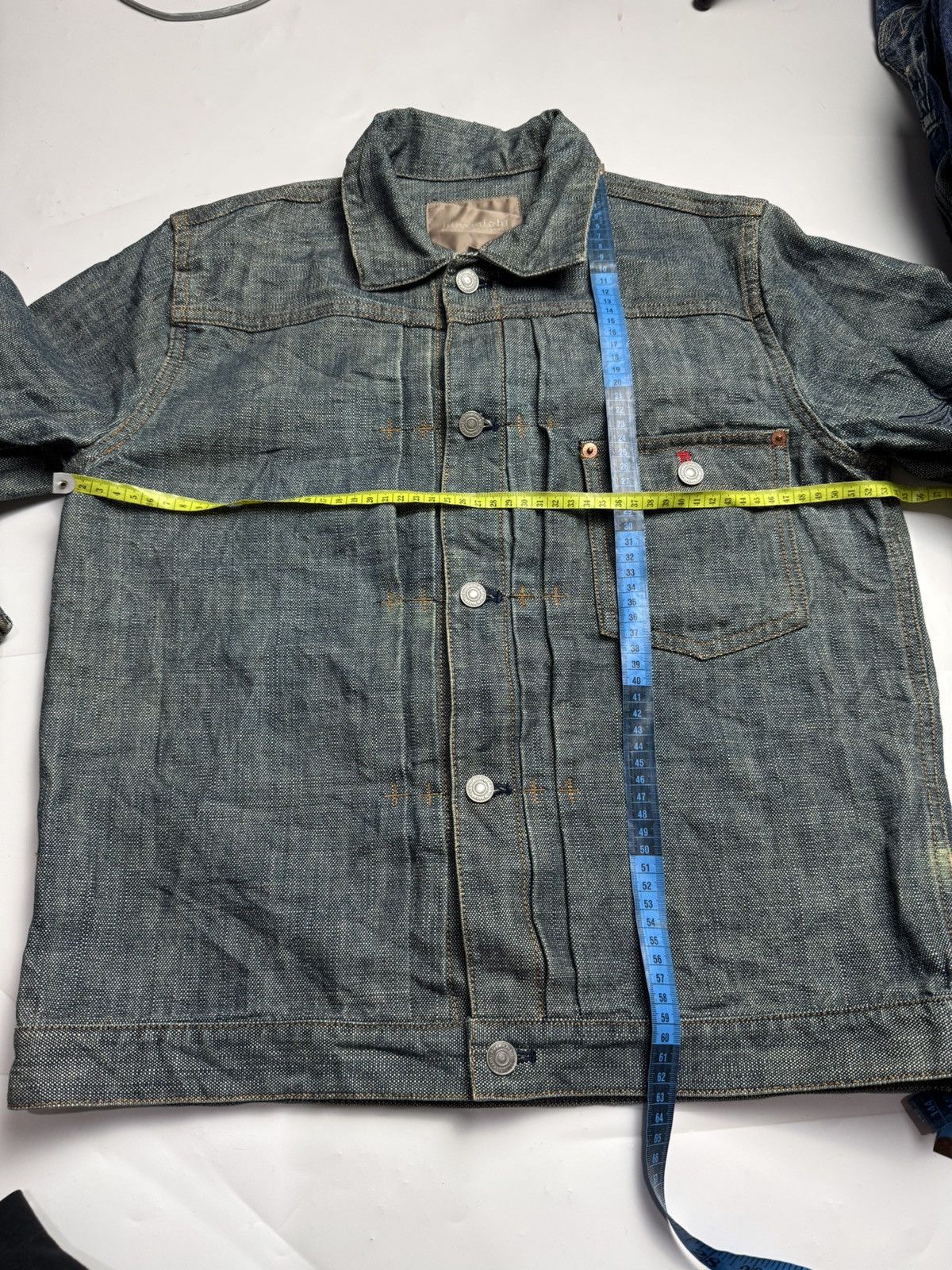 If Six Was Nine × Japanese Brand × Le Grande Bleu (L.G.B.) Hiromichi Nakano Type 1 Denim Jacket Size US M / EU 48-50 / 2 - 8 Thumbnail