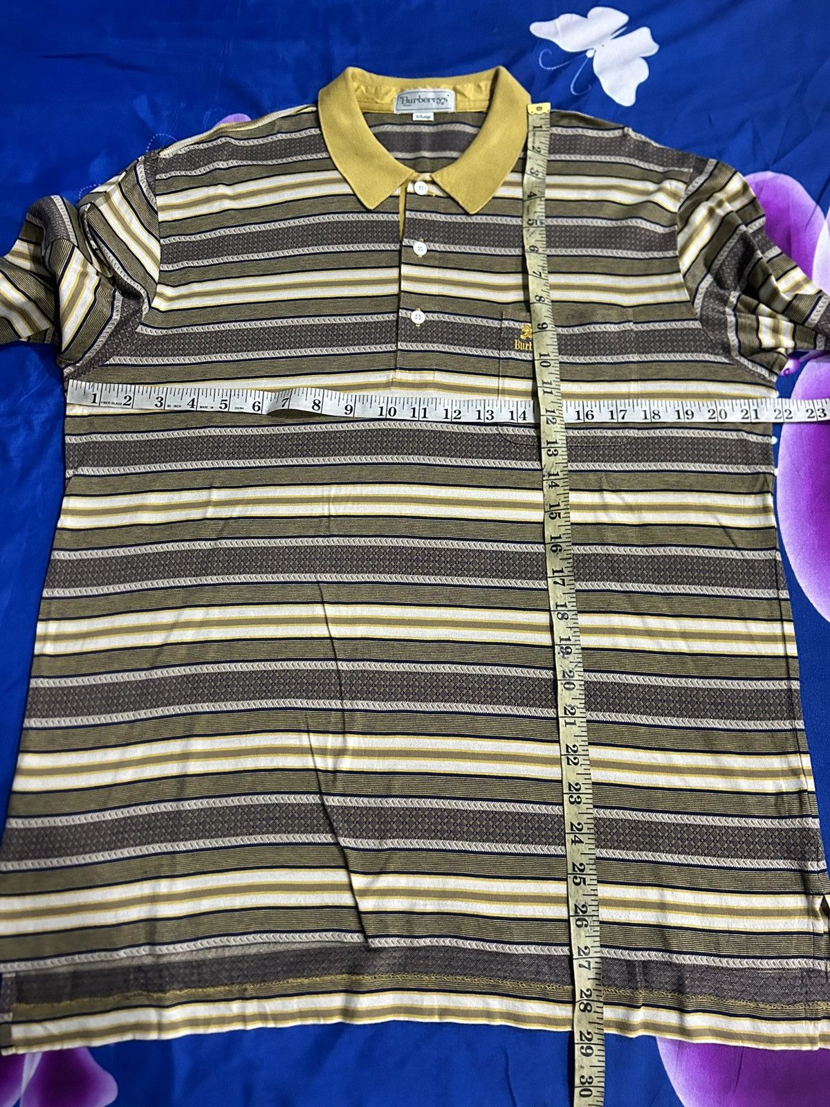 Burberry 1990s Burberrys Pocket Stripes Shirt Size US L / EU 52-54 / 3 - 11 Thumbnail