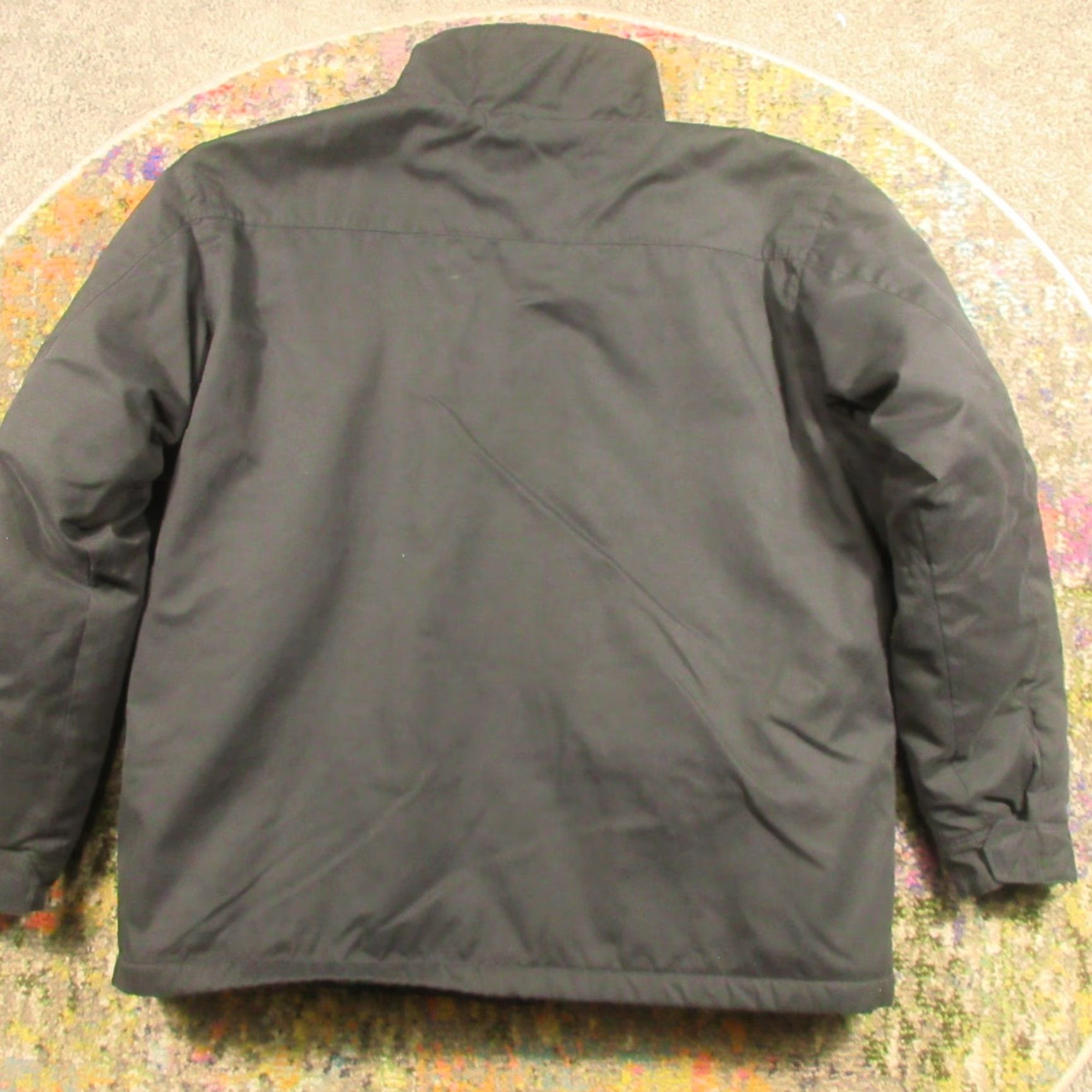 Vintage Columbia Jacket Mens XL Solid Black Insulated Fleece Lined Omni-Shield Windbreaker Waterproof Casual Winter Fall Spring EUC Size US XL / EU 56 / 4 - 2 Thumbnail