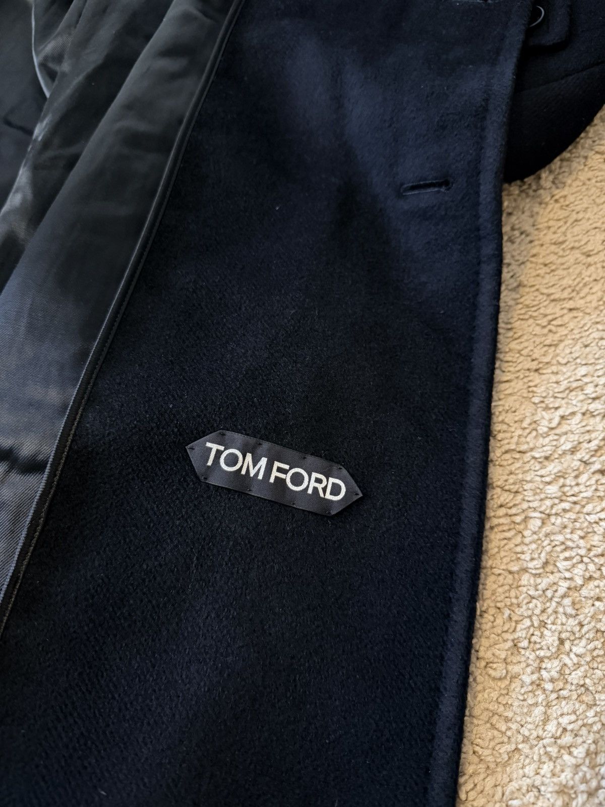 Tom Ford [NWT] TOM FORD Double-Breasted Virgin Wool Felt Coat Size US L / EU 52-54 / 3 - 9 Thumbnail