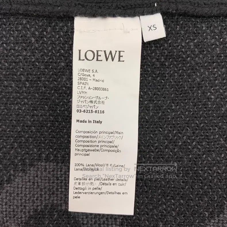 Loewe Loewe Black logo embedded floral wool semi-zip long-sleeve Size XS / US 0-2 / IT 36-38 - 6 Thumbnail