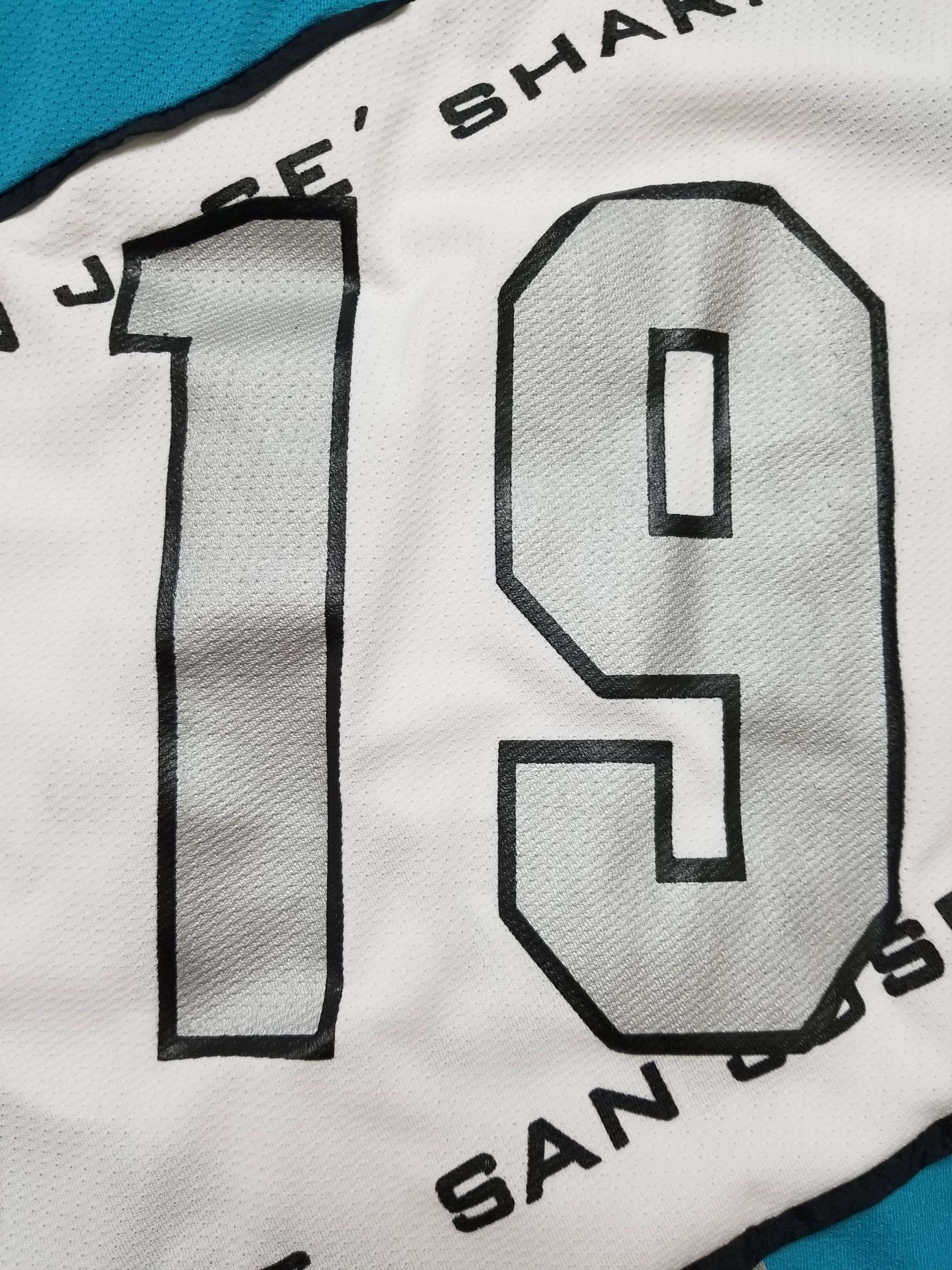 Other Vintage CMP SAN JOSE SHARKS #19 Ice Hockey NHL Jersey Size US L / EU 52-54 / 3 - 7 Thumbnail