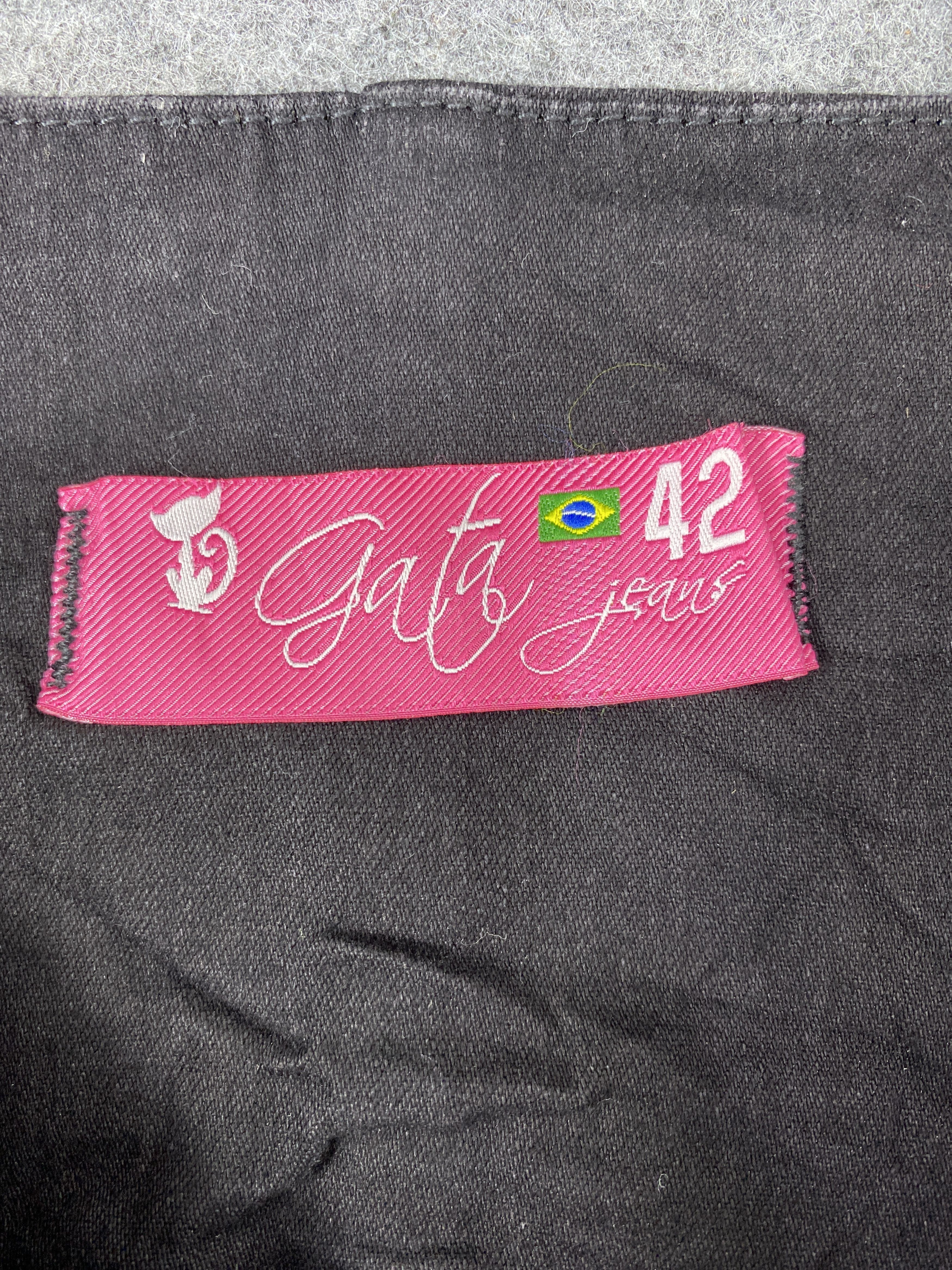 Jean Gata Black Denim - J1017 Size 26" / US 2 / IT 38 - 10 Thumbnail