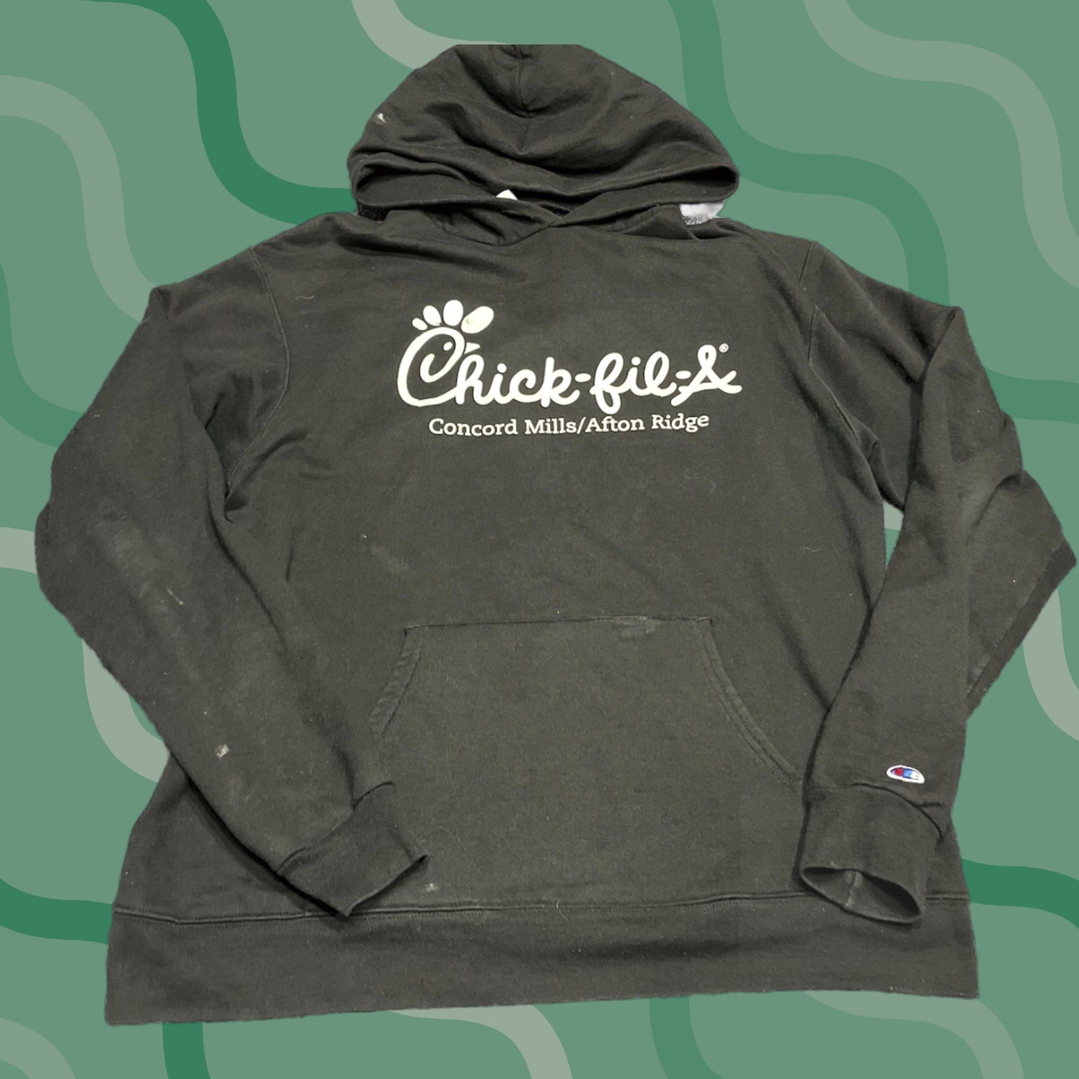 Anvil Chick fil a Hoodie L Drawstring Sweatshirt Black K2 unisex adults Regular size Anvil lightweight pullover hoodie Size US L / EU 52-54 / 3 - 1 Thumbnail