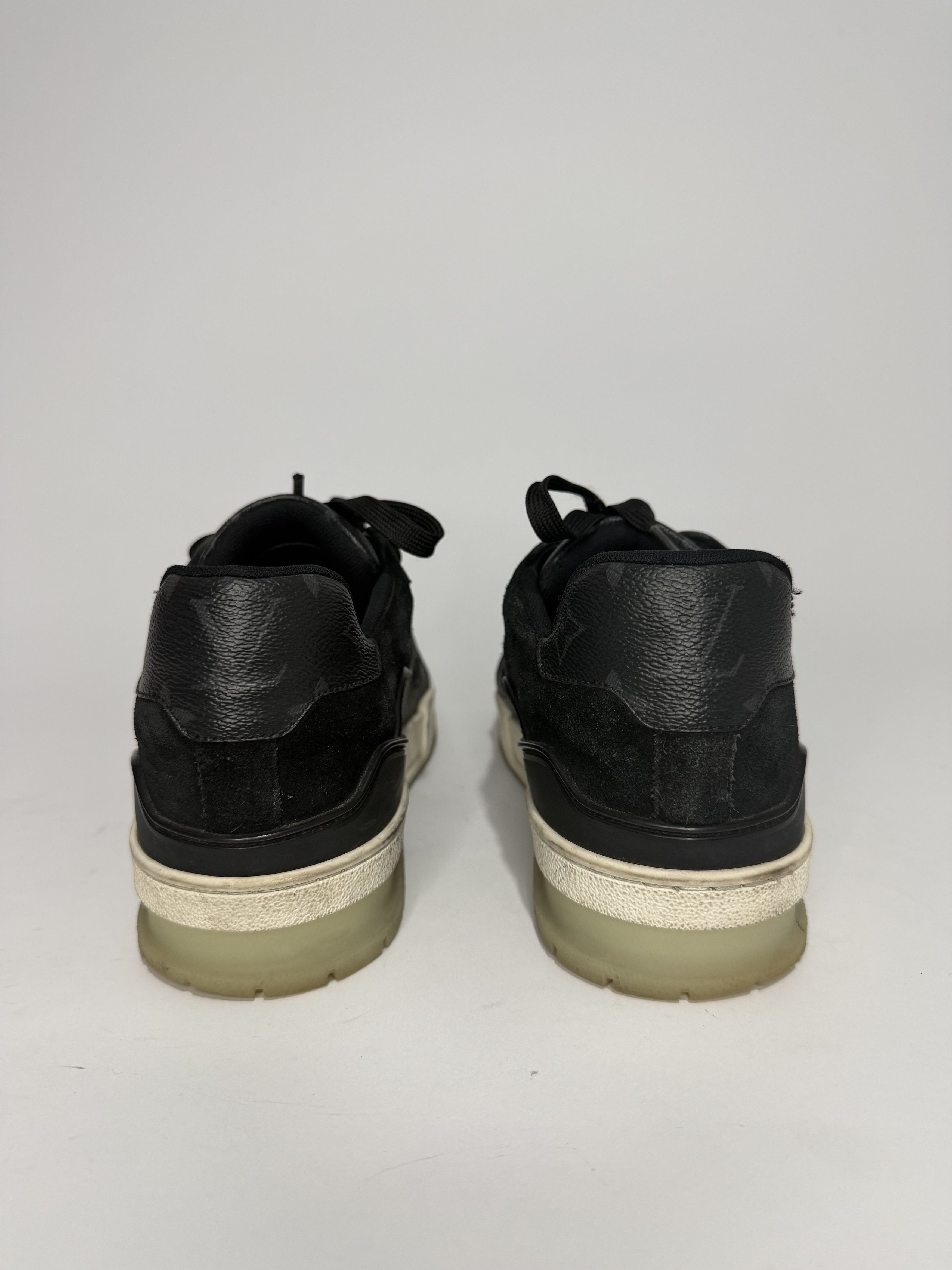 Louis Vuitton Louis Vuitton Black Canvas and Leather LV Trainer Sneakers Size US 7 / EU 40 - 4 Thumbnail