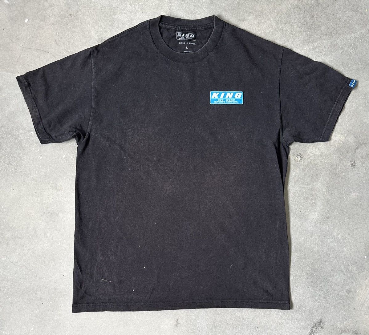 King VINTAGS SUN FADED KING SHOCKS RACING LOGO TEE Size US M / EU 48-50 / 2 - 2 Thumbnail