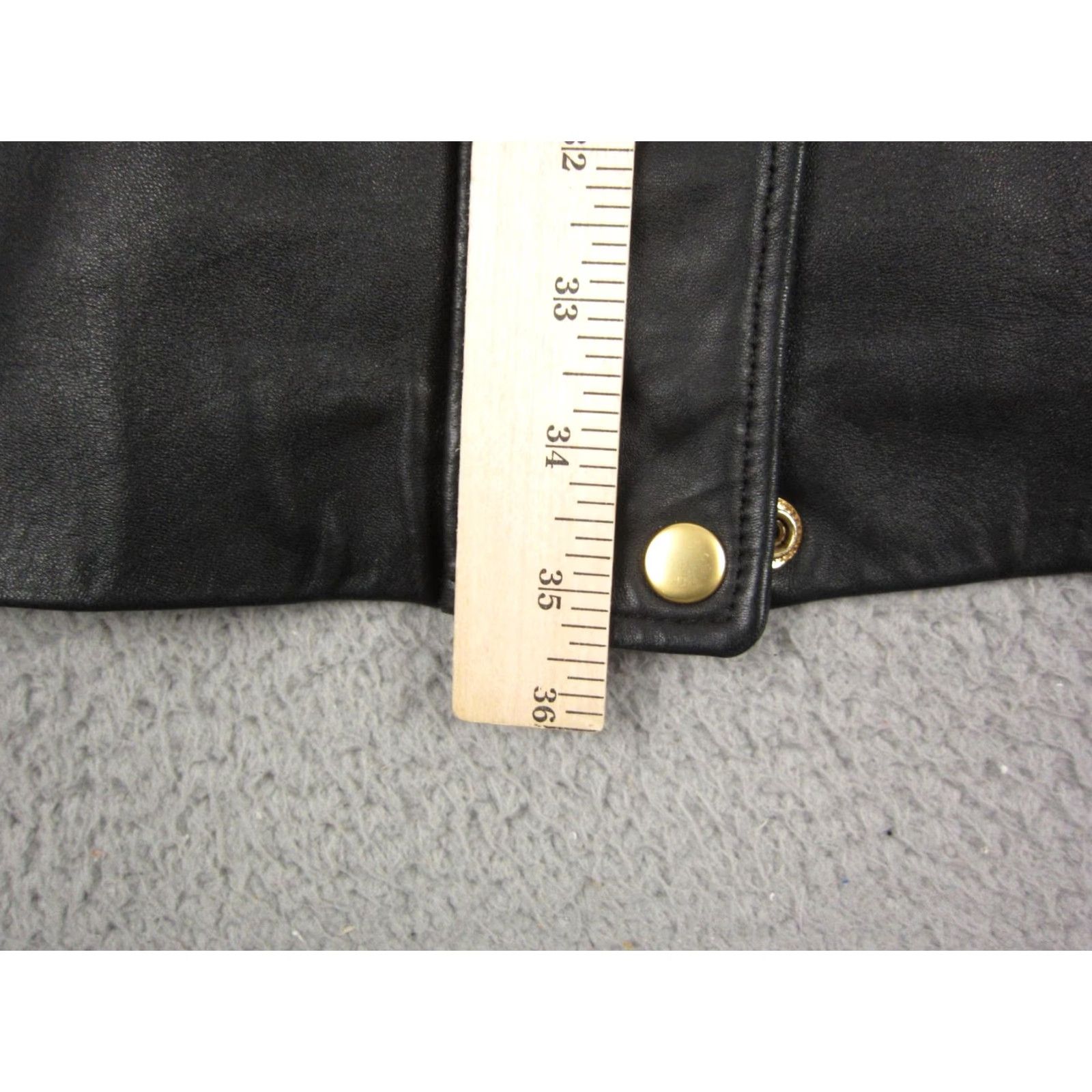 Worthington VINTAGE Worthington Jacket Womens L Black Leather Full Zip 80s 90s Biker Western Casual Workwear Mens? Womens Size L / US 10 / IT 46 - 6 Thumbnail