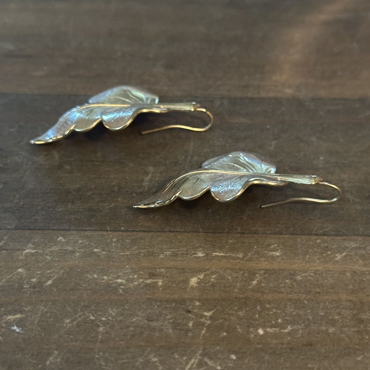 Other Falling golden leaf earrings Size ONE SIZE - 3 Thumbnail