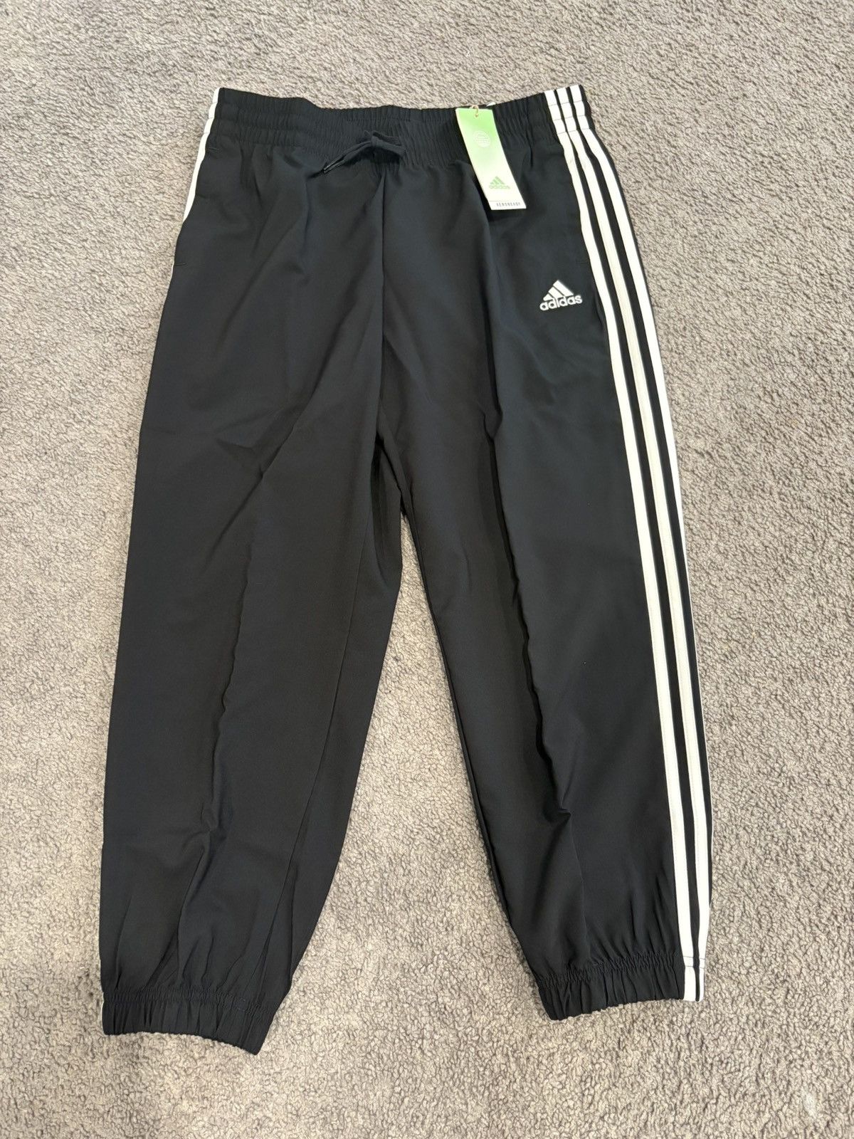 Adidas Adidas black and white jogger sweatpants Size 27" / US 4 / IT 40 - 1 Thumbnail