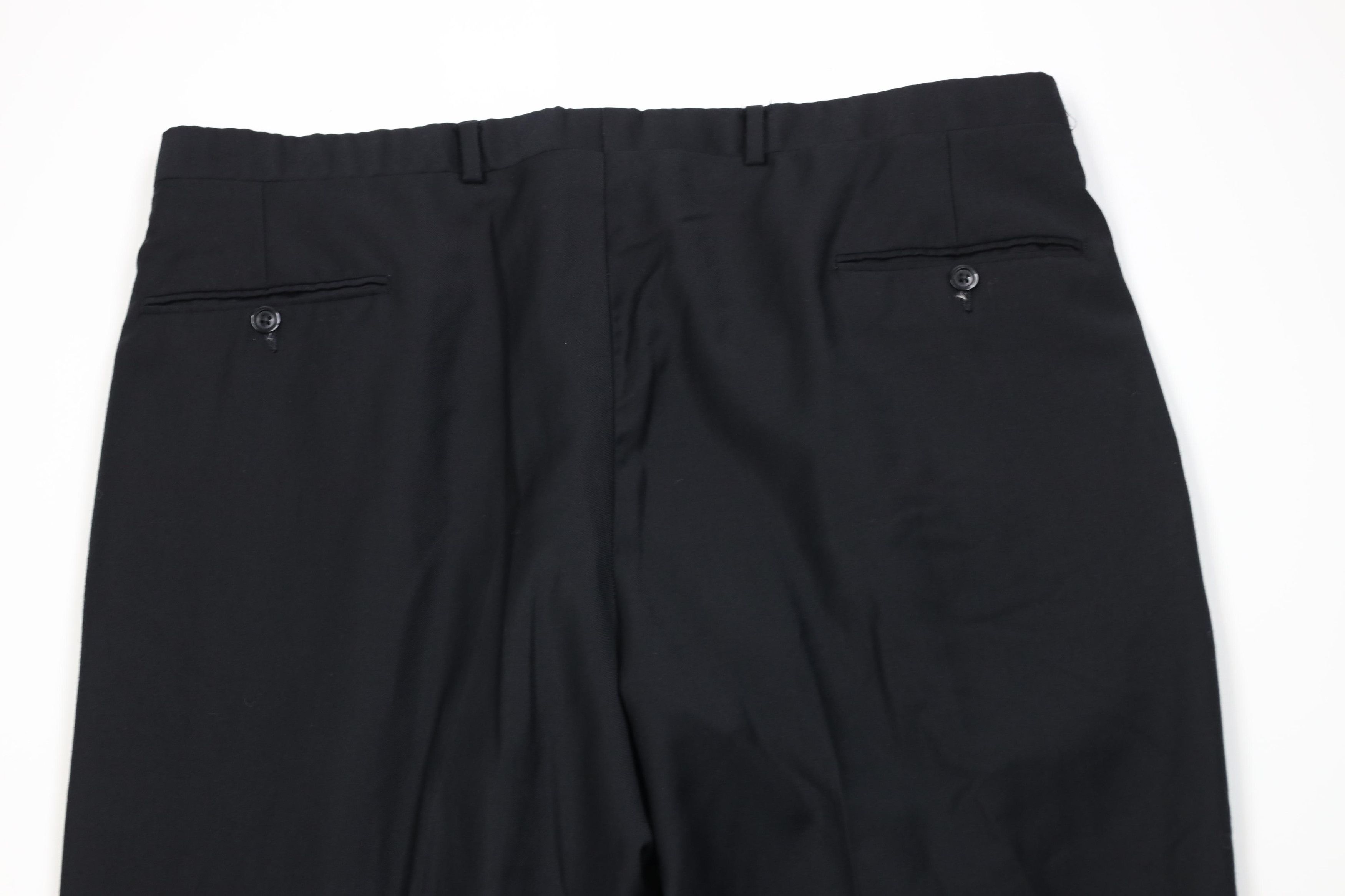 Vintage Vintage 90s Streetwear Wool Knit Wide Leg Chino Pants Black Size US 38 / EU 54 - 13 Thumbnail
