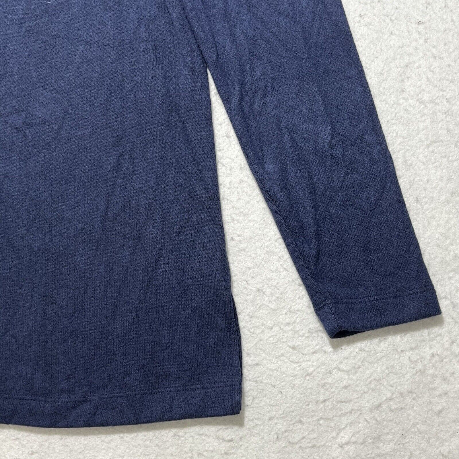 Other SOMA Henley V Neck Blue Lightweight Sweater Pullover Size M / US 6-8 / IT 42-44 - 5 Thumbnail