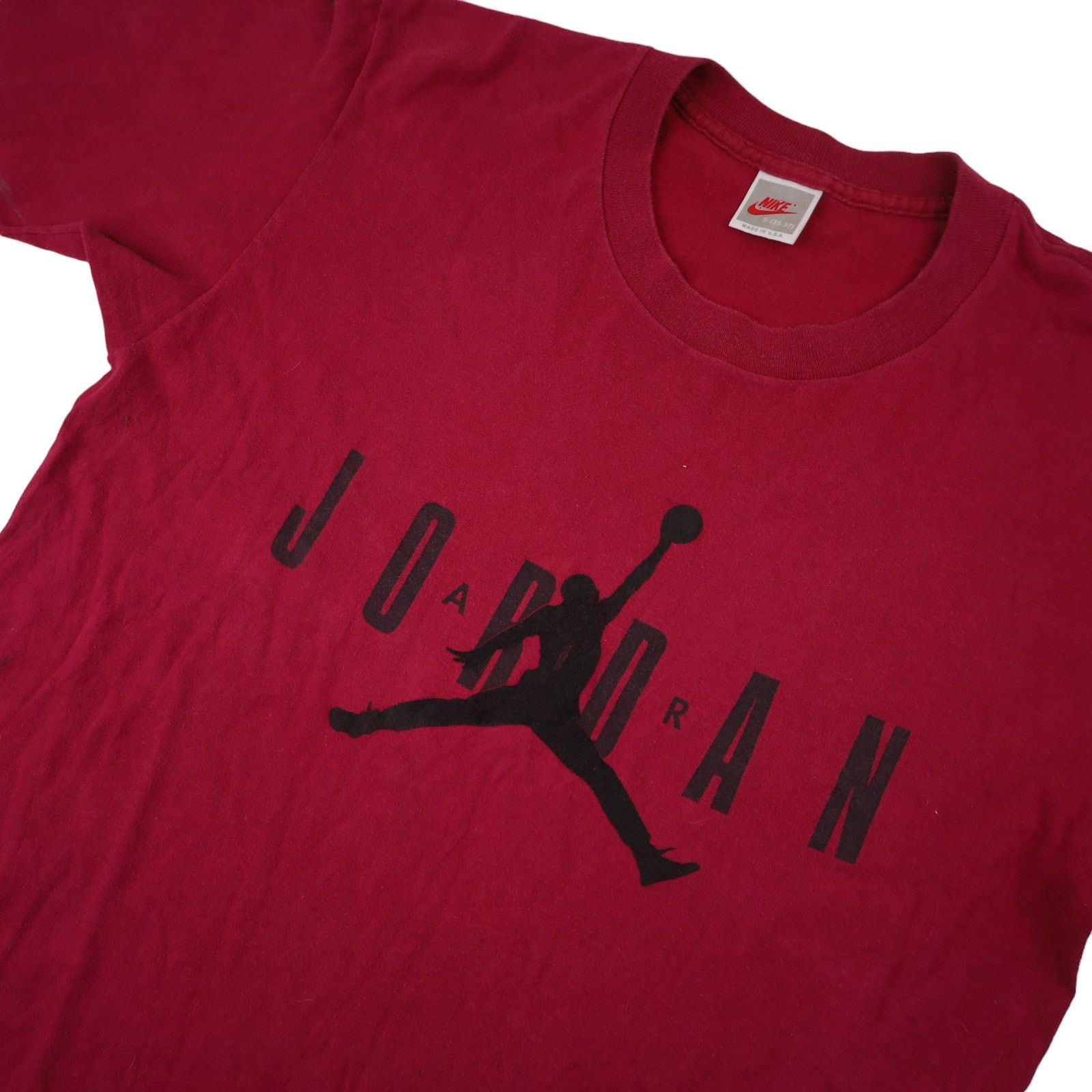 Jordan Brand × Nike × Vintage Vintage 90s Nike Michael Air Jordan Spellout Graphic T Shirt Size US S / EU 44-46 / 1 - 2 Thumbnail