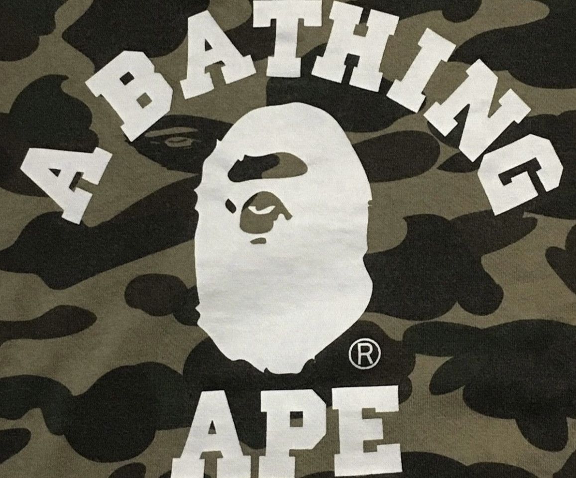 Bape Bape camo s/s crew neck pullover sweatshirt Size US M / EU 48-50 / 2 - 3 Thumbnail