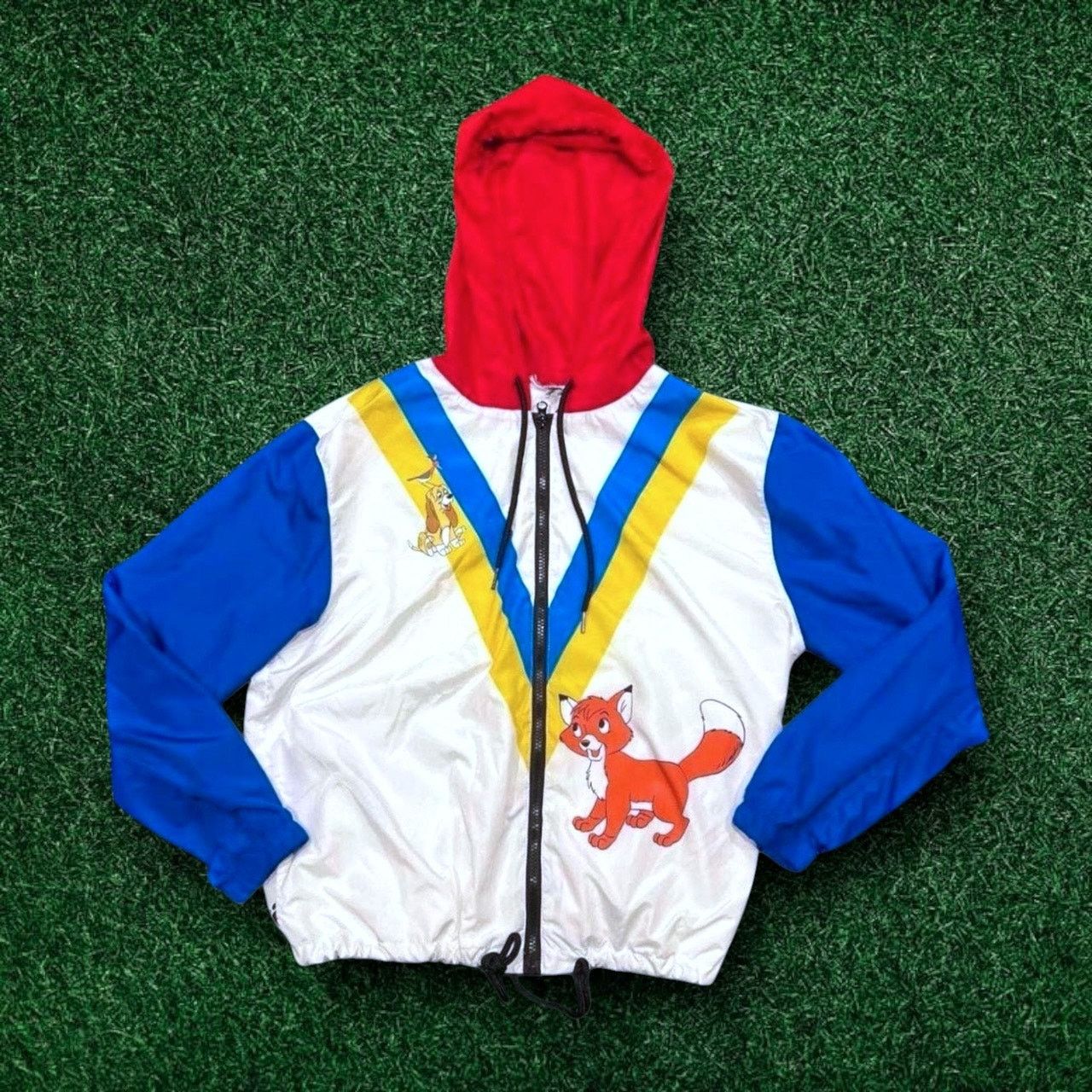 Disney Disney the Fox & the Hound Copper & Todd Zip Up Windbreaker Size S / US 4 / IT 40 - 1 Thumbnail