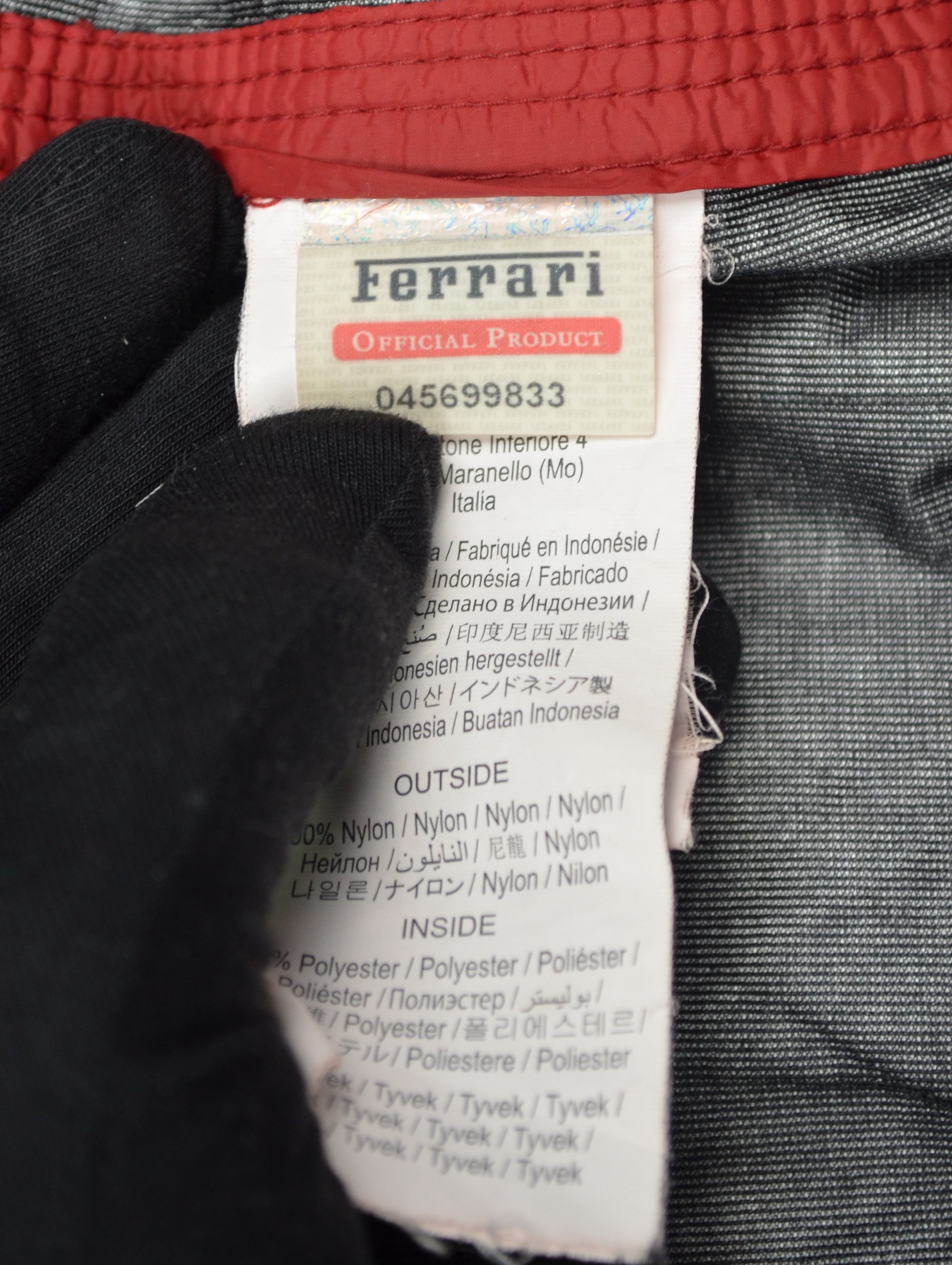 Ferrari × Formula 1 Ferrari Scuderia F1 Red Jacket Nylon Logo Tyvek Lining Sz M Size M / US 6-8 / IT 42-44 - 21 Thumbnail