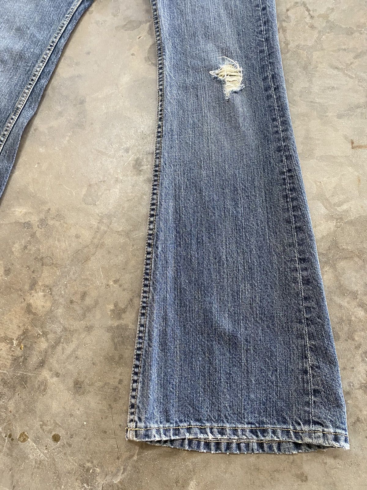 Hysteric Glamour × Japanese Brand × Le Grande Bleu (L.G.B.) Flare Jeans Japanese Oririn Jeans Distressed Boot Cut Size 26" / US 2 / IT 38 - 6 Thumbnail