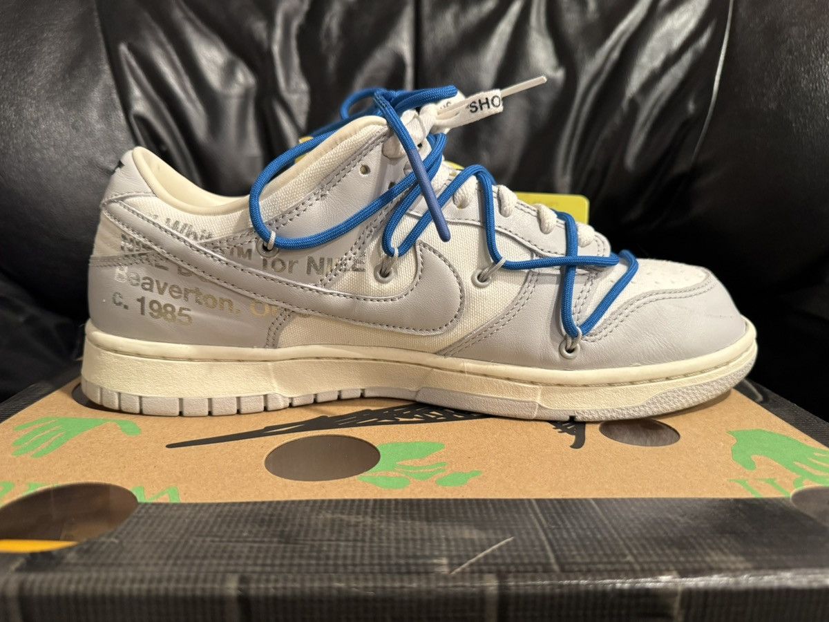 Nike × Off-White Nike Dunk Low Off-White Lot 10 of 50 Size US 10.5 / EU 43-44 - 4 Thumbnail