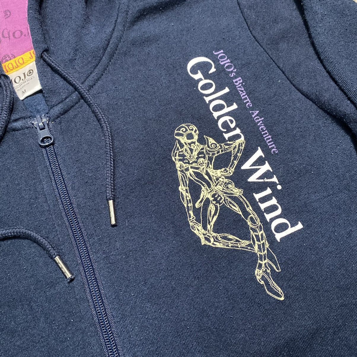 Anime × Cartoon Network × Japanese Brand JoJo’s Bizarre Adventure Golden Wind Anime Zipper Hoodie Size US M / EU 48-50 / 2 - 5 Thumbnail