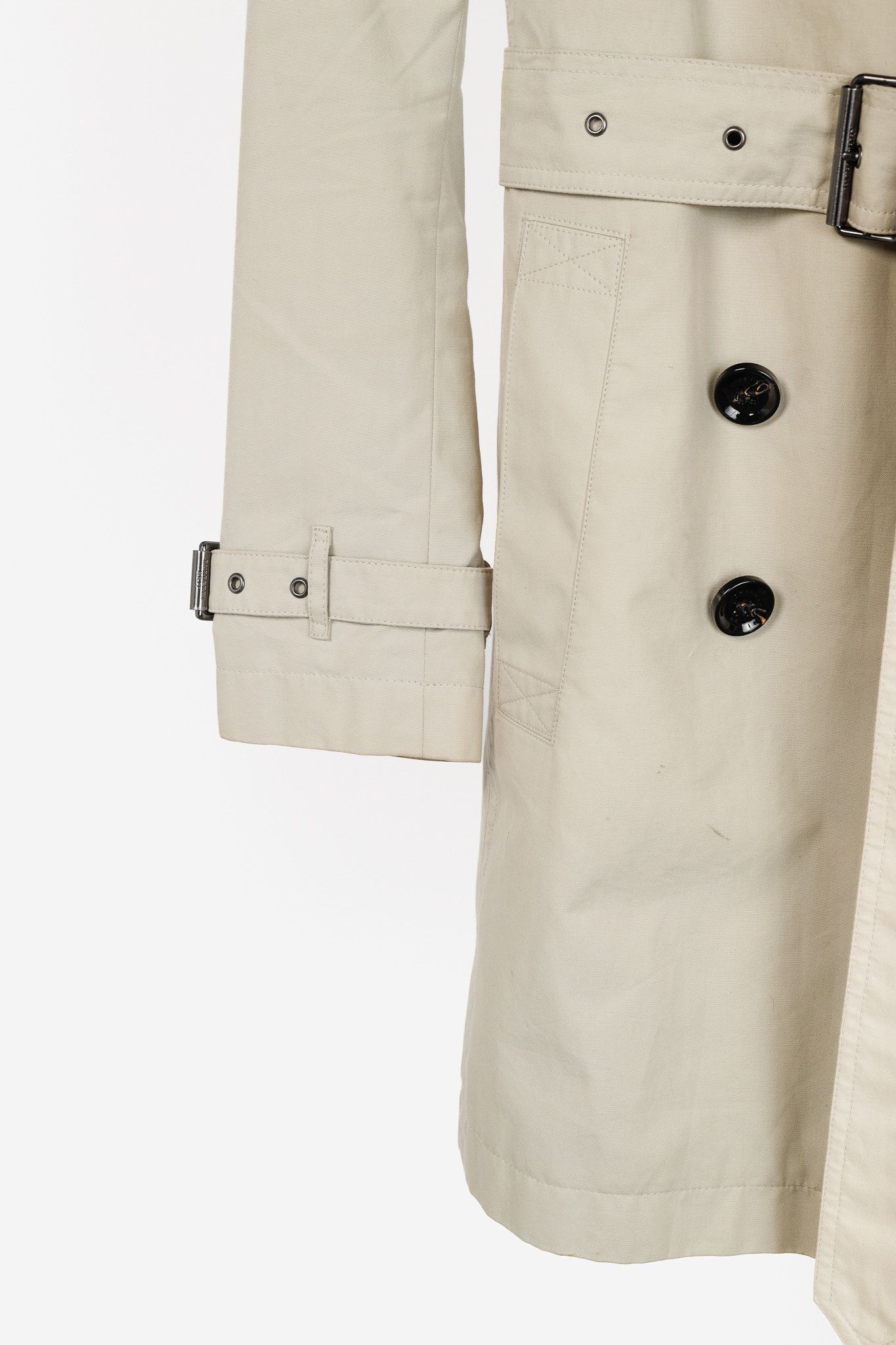 Burberry Burberry Brit Beige Belted Double-Breasted Trench Coat Size S / US 4 / IT 40 - 7 Thumbnail