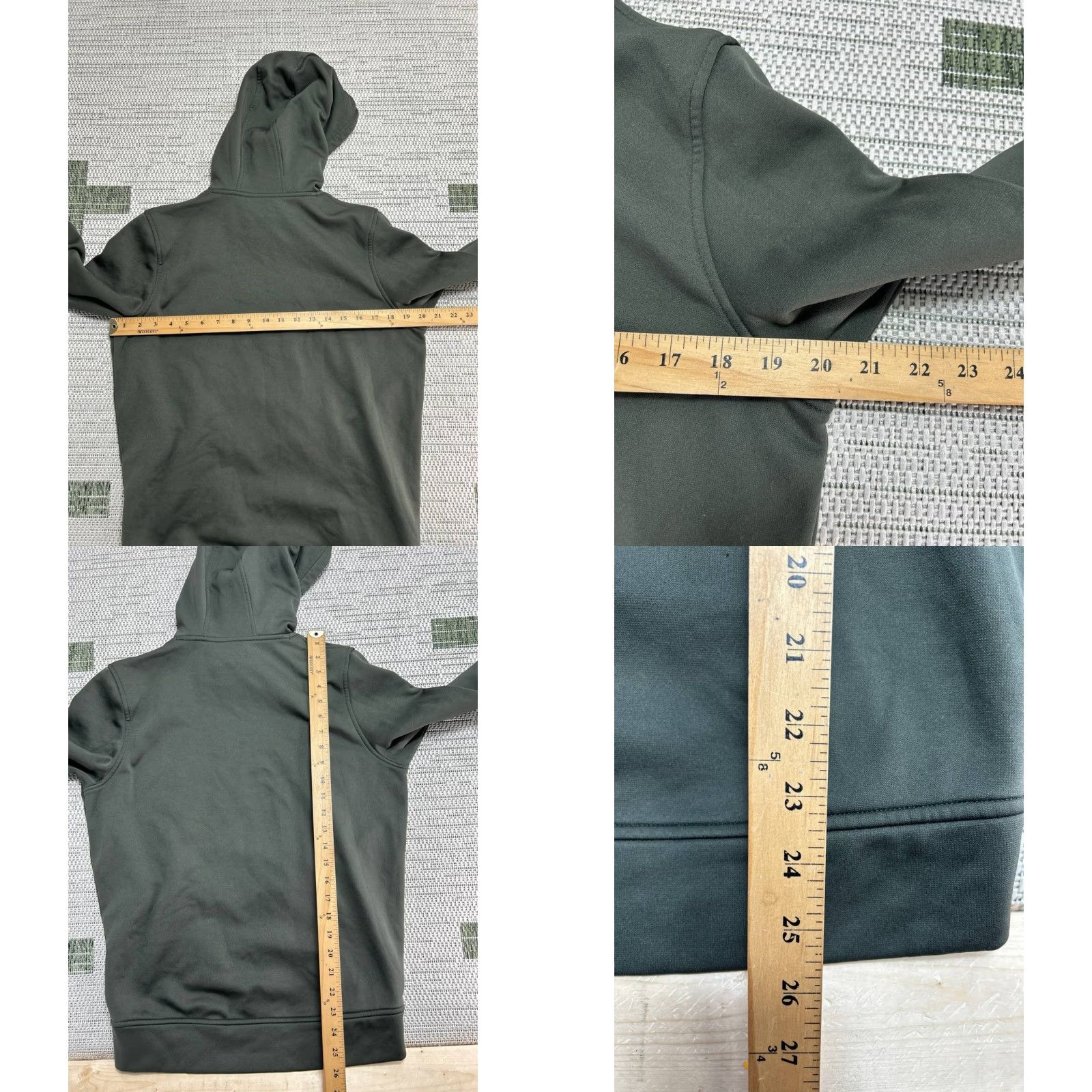Under Armour Under Armour Rival Fleece Hoodie Mens Small Green Logo Kangaroo Pocket Loose Fit Size US S / EU 44-46 / 1 - 8 Thumbnail