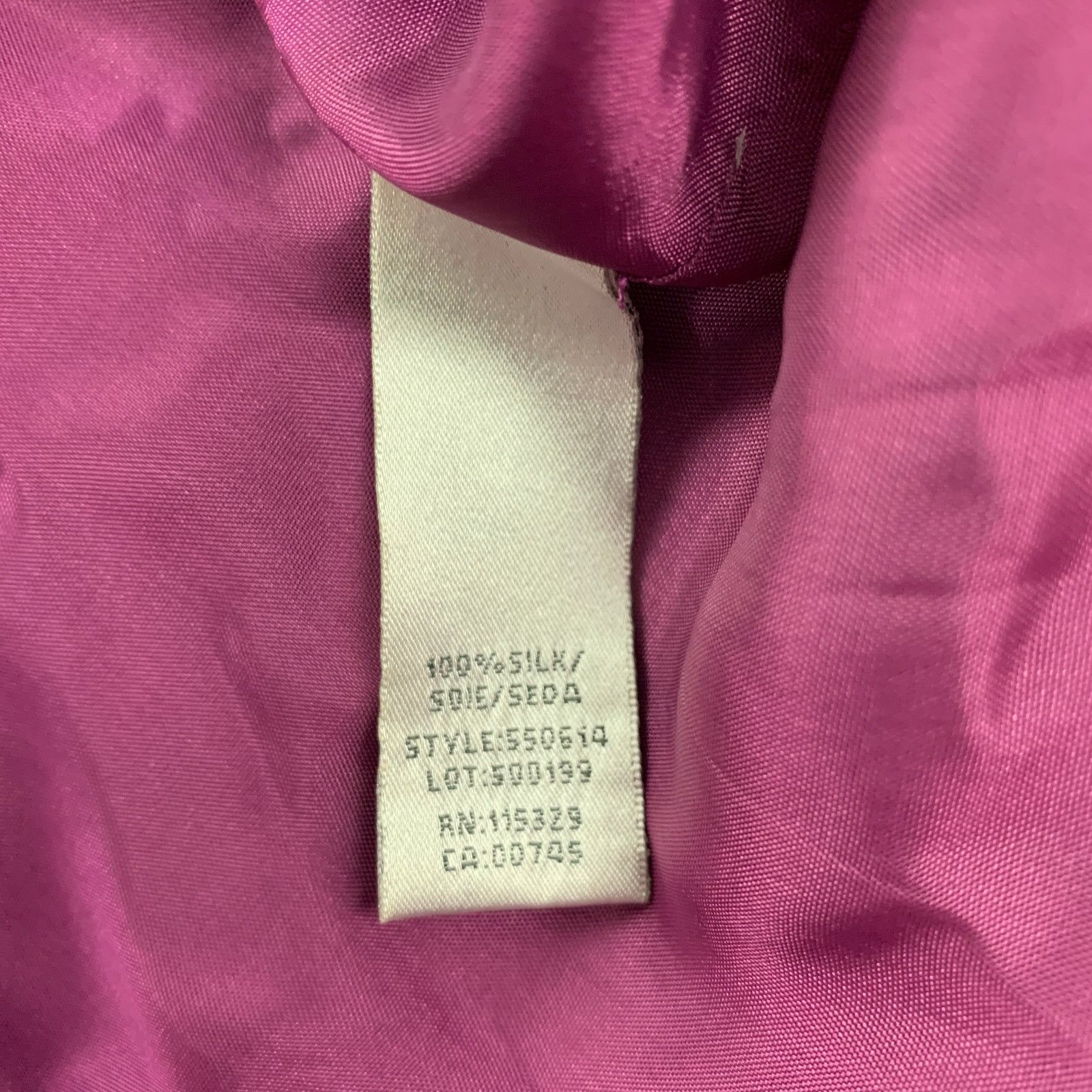 Badgley Mischka BADGLEY MISCHKA Purple Silk Sequined Strapless Dress Size XS / US 0-2 / IT 36-38 - 4 Thumbnail