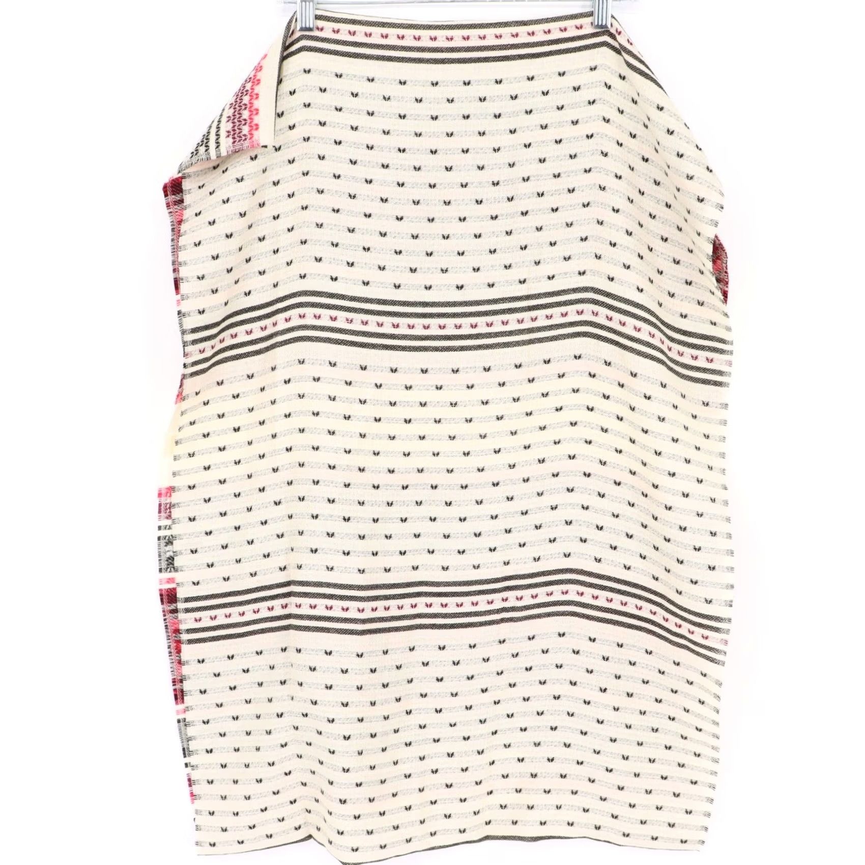 J. Jill J. Jill Cream Multi Fair Isle Geometric Infinity Scarf NWT One Size Fringed Accents Knit Rectangle Scarves Womens Size ONE SIZE - 2 Thumbnail