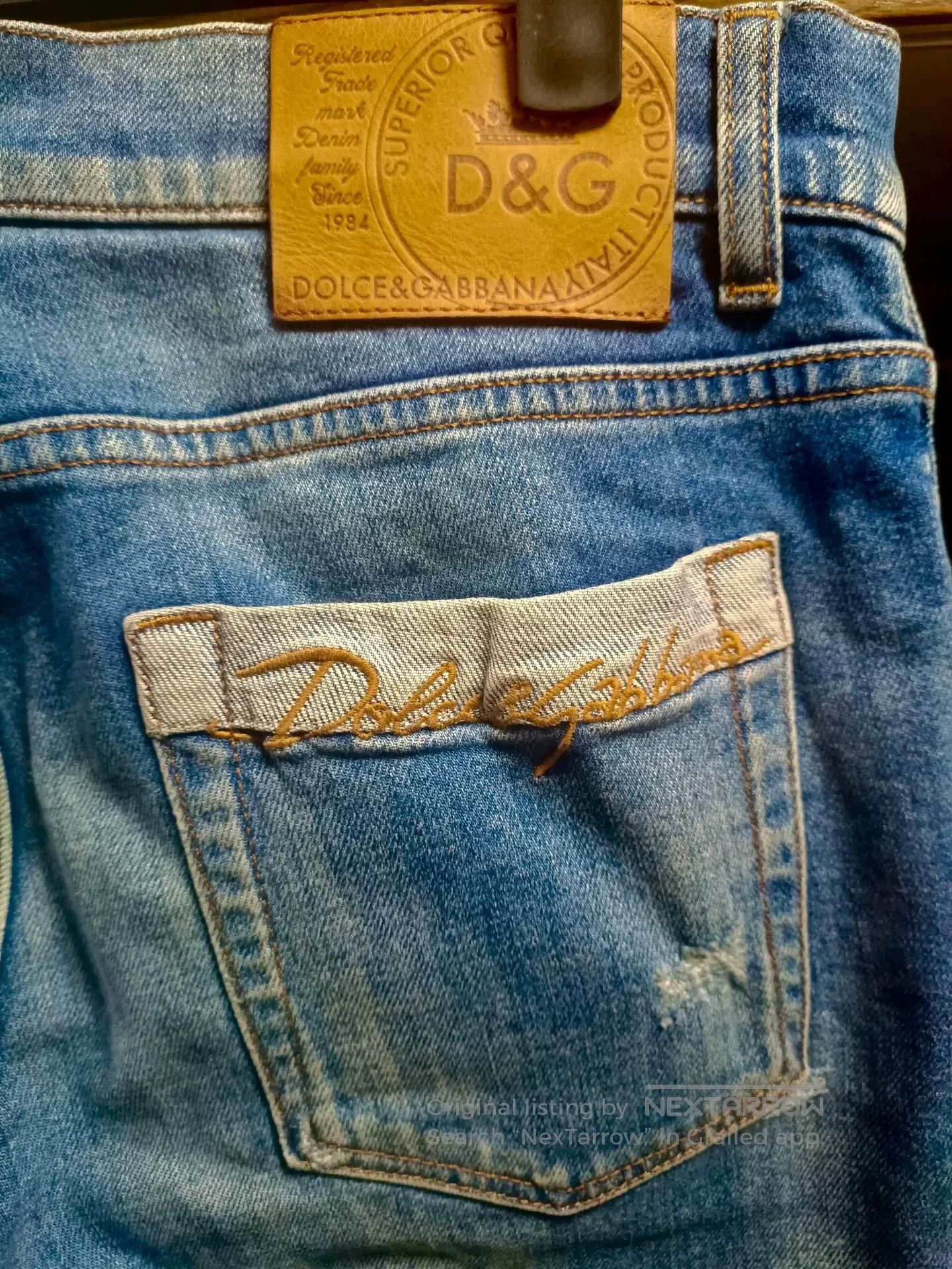 Dolce & Gabbana Dolce & Gabbana DG Crown Jeans. Size US 32 / EU 48 - 6 Thumbnail