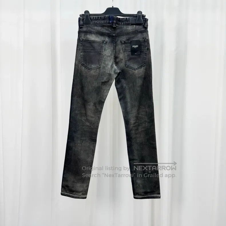Fendi Fendi Karl Lagerfeld Washed Denim Pants Size US 29 - 2 Thumbnail
