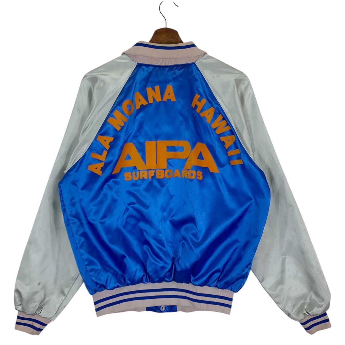 Vintage VINTAGE AIPA SURFBOARD SATIN VARSITY JACKET Size US L / EU 52-54 / 3 - 2 Thumbnail