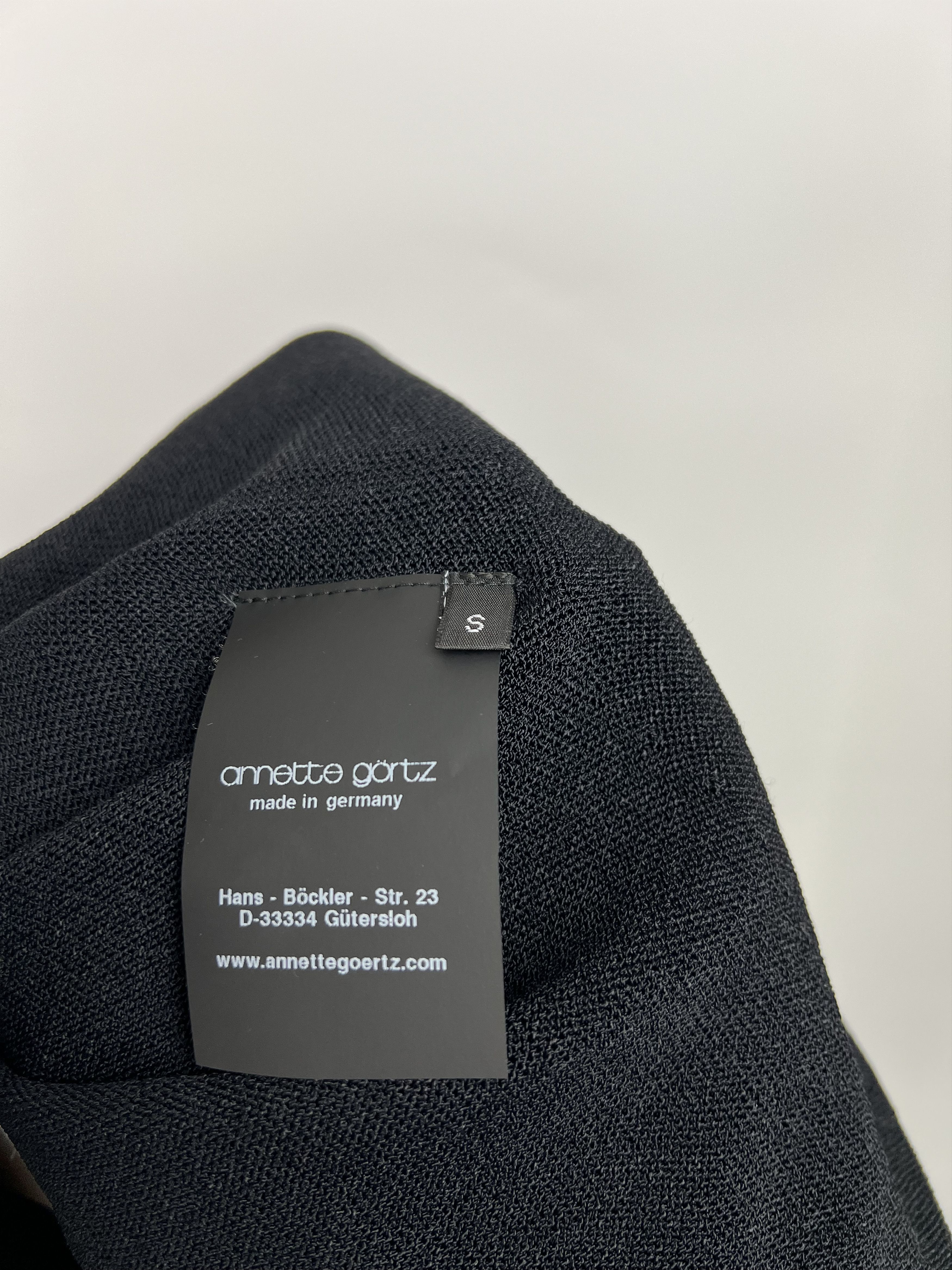 Annette Gortz × Designer Annette Gortz Black V-Neck Long Sweater Oversized Size S / US 4 / IT 40 - 11 Thumbnail