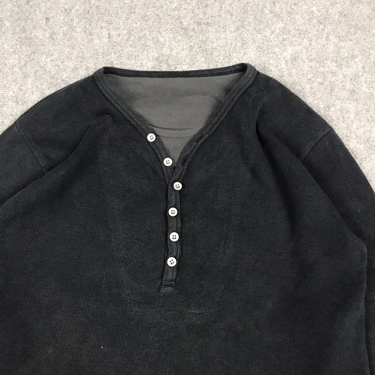 If Six Was Nine × Japanese Brand × KMRii DOUBLE COLLAR BUTTON STYLE PUNK JAPAN LONG SLEEVE SHIRT Size US S / EU 44-46 / 1 - 2 Thumbnail
