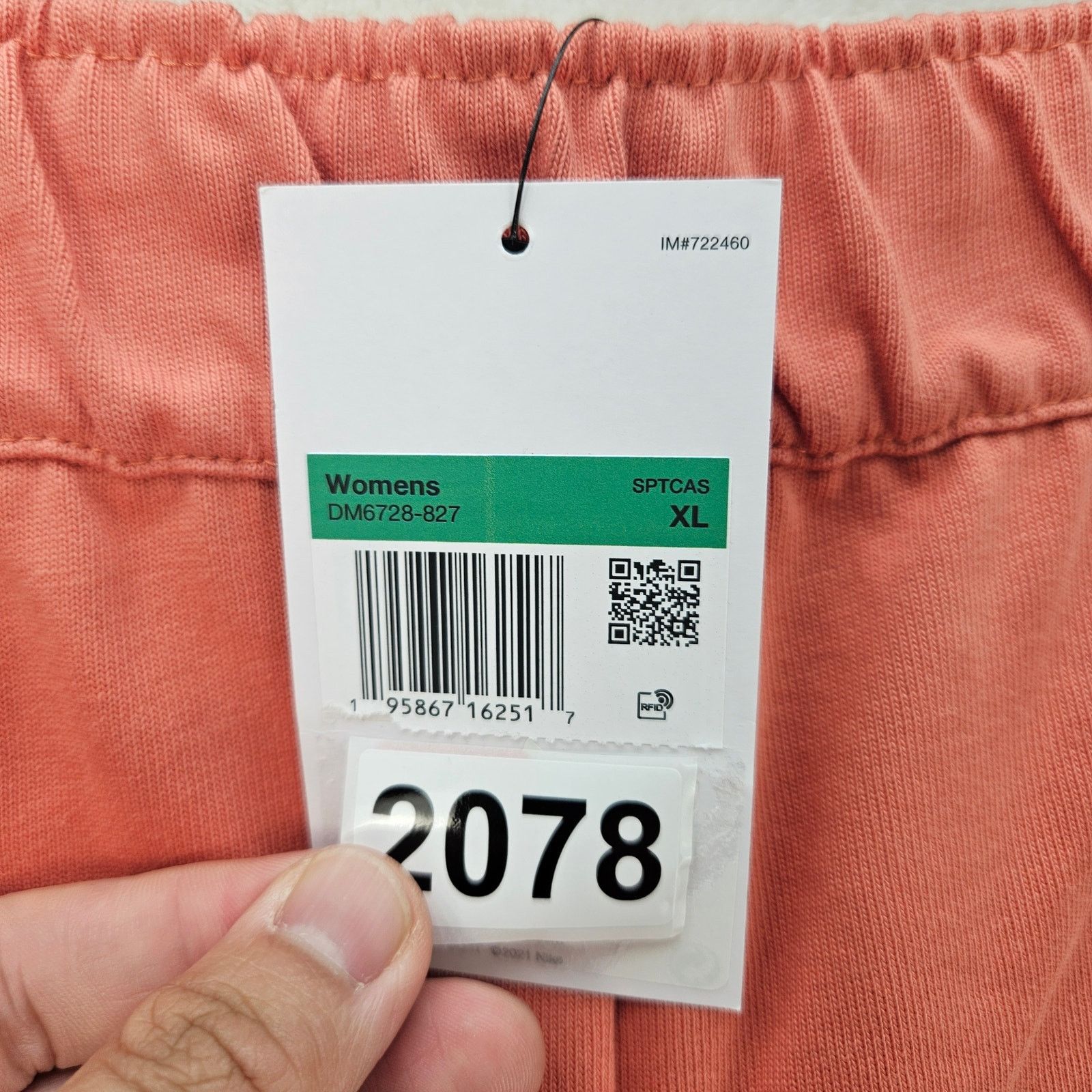 Nike NIKE SPORTSWEAR WOMEN'S XL COTTON JERSEY SHORTS MADDER ROOT Size 36" / US 14 / IT 50 - 2 Thumbnail