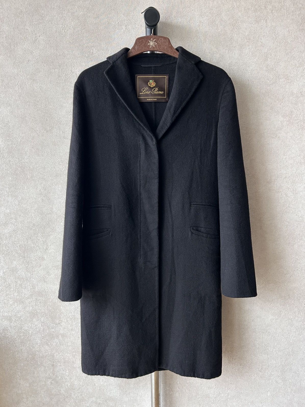 Loro Piana Loro Piana Black Cashmere Coat Size S / US 4 / IT 40 - 1 Thumbnail