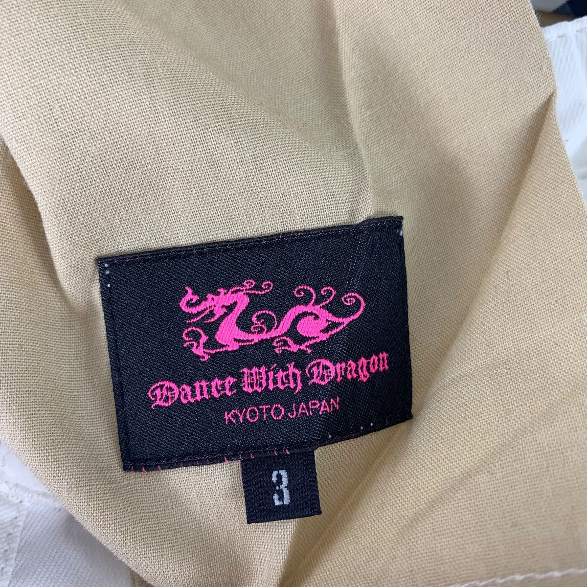 Vintage DANCE WITH DRAGON WHite colour cargo pants Size 30" / US 8 / IT 44 - 3 Thumbnail
