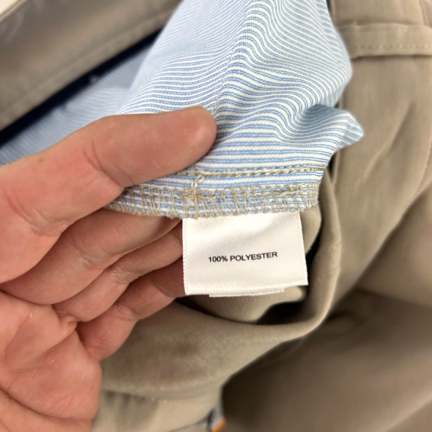 Peter Millar Peter Millar Pants Mens 34x32 Beige Khakis Straight Leg 5-Pocket Casual Golf Veristal Plat Size US 34 / EU 50 - 5 Thumbnail