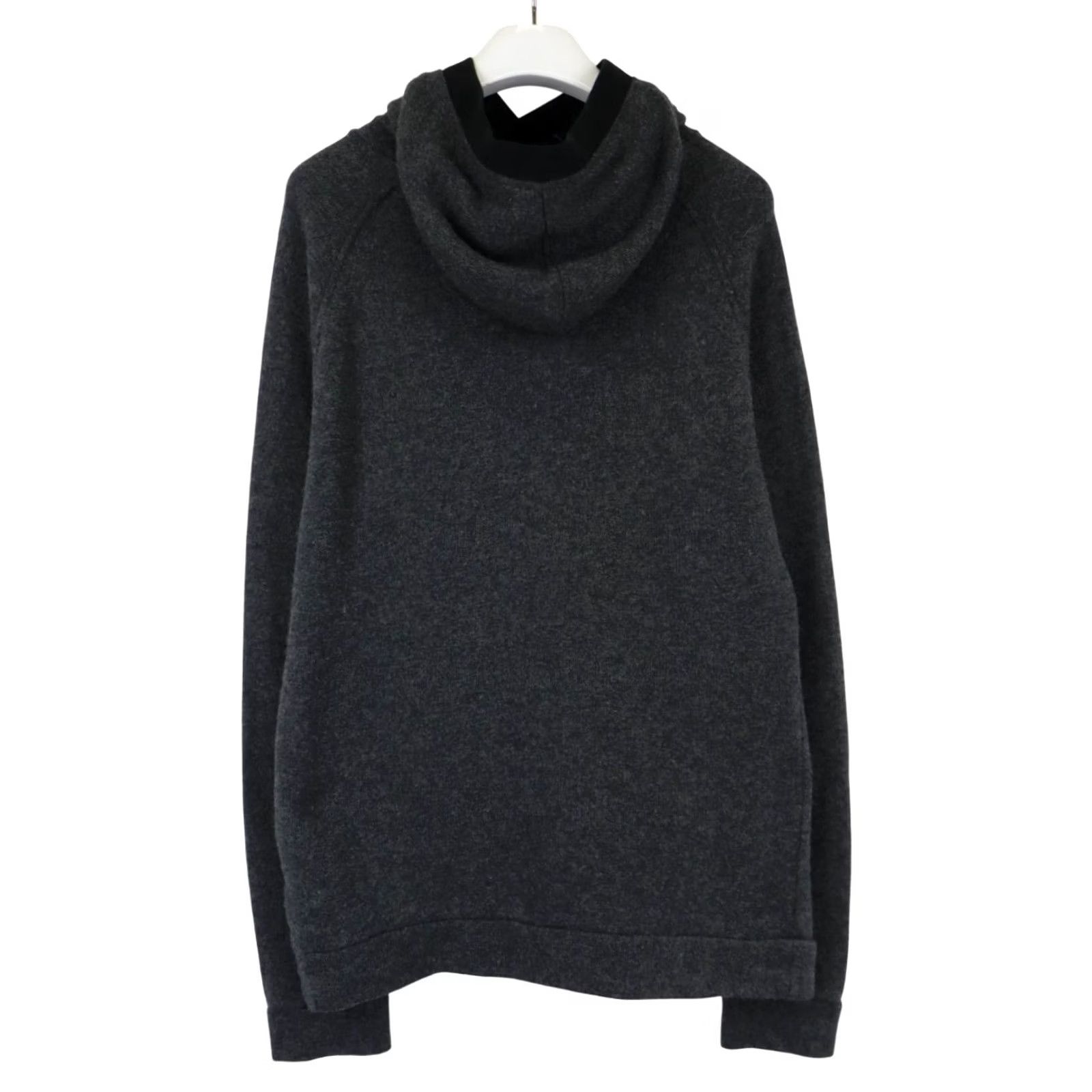 Dondup DONDUP Hoodie Men's XL Wool Blend Pullover Tensile Dark Grey Size US XL / EU 56 / 4 - 2 Thumbnail