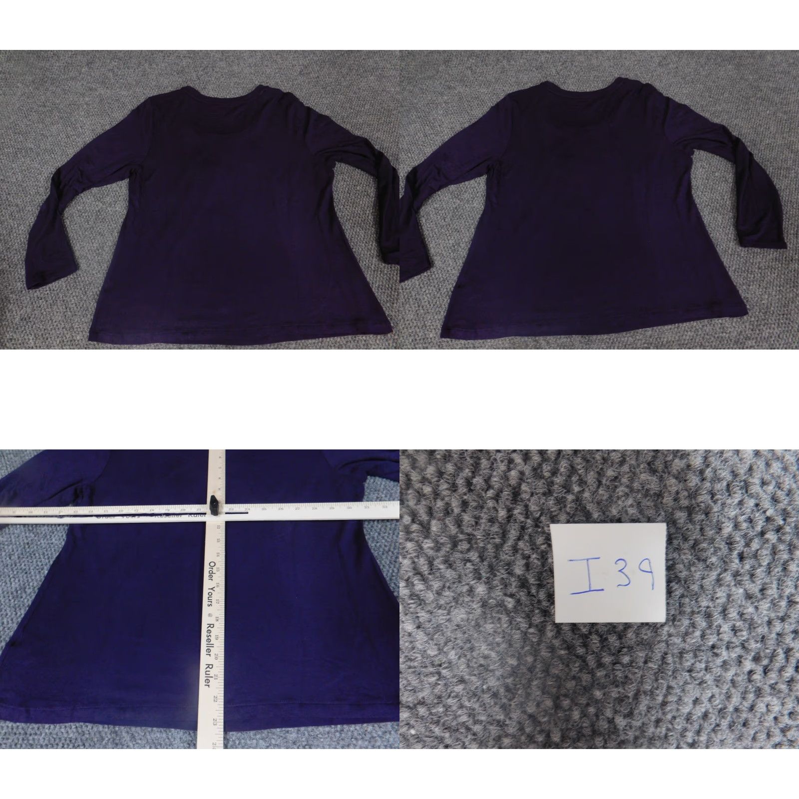 Apt. 9 Apt. 9 Blouse Women PXL Petites Purple Stretch Modal Rayon Cap Sleeve Crew Neck Button Pullover Casual Regular Vintage No Size XL / US 12-14 / IT 48-50 - 8 Thumbnail