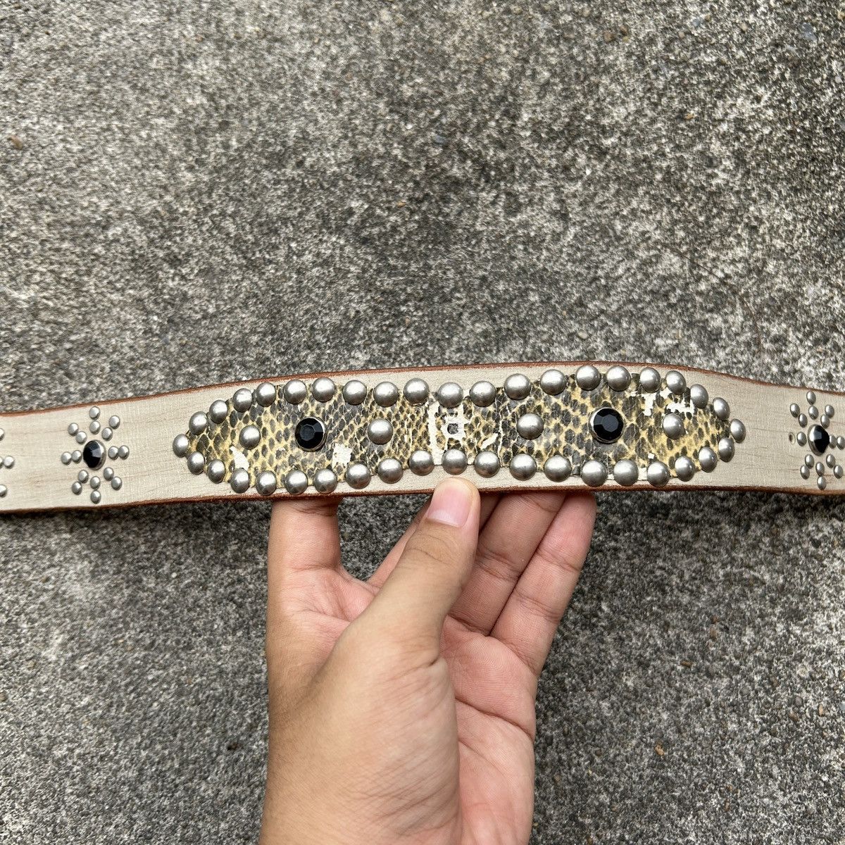 Kapital Vintage studded leather belt (Kapital Style) Size ONE SIZE - 15 Thumbnail