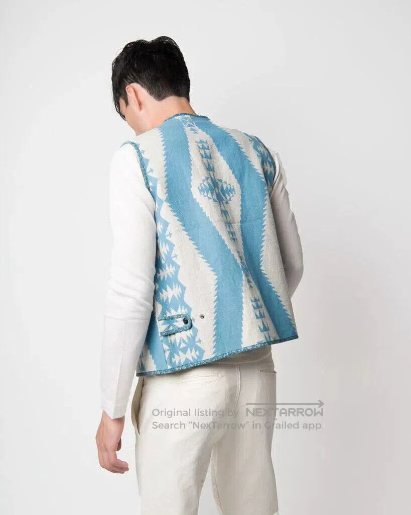 Kapital Kapital Linen Navajo Check Beach Vest. Size US L / EU 52-54 / 3 - 6 Thumbnail