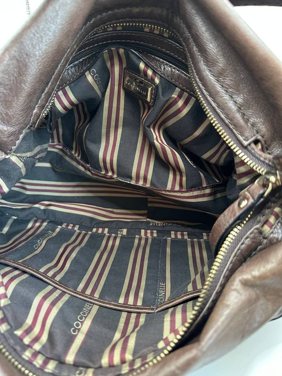 Other Coccinelle Brown Leather Shoulder Bag Classic Italian Design Size ONE SIZE - 14 Thumbnail